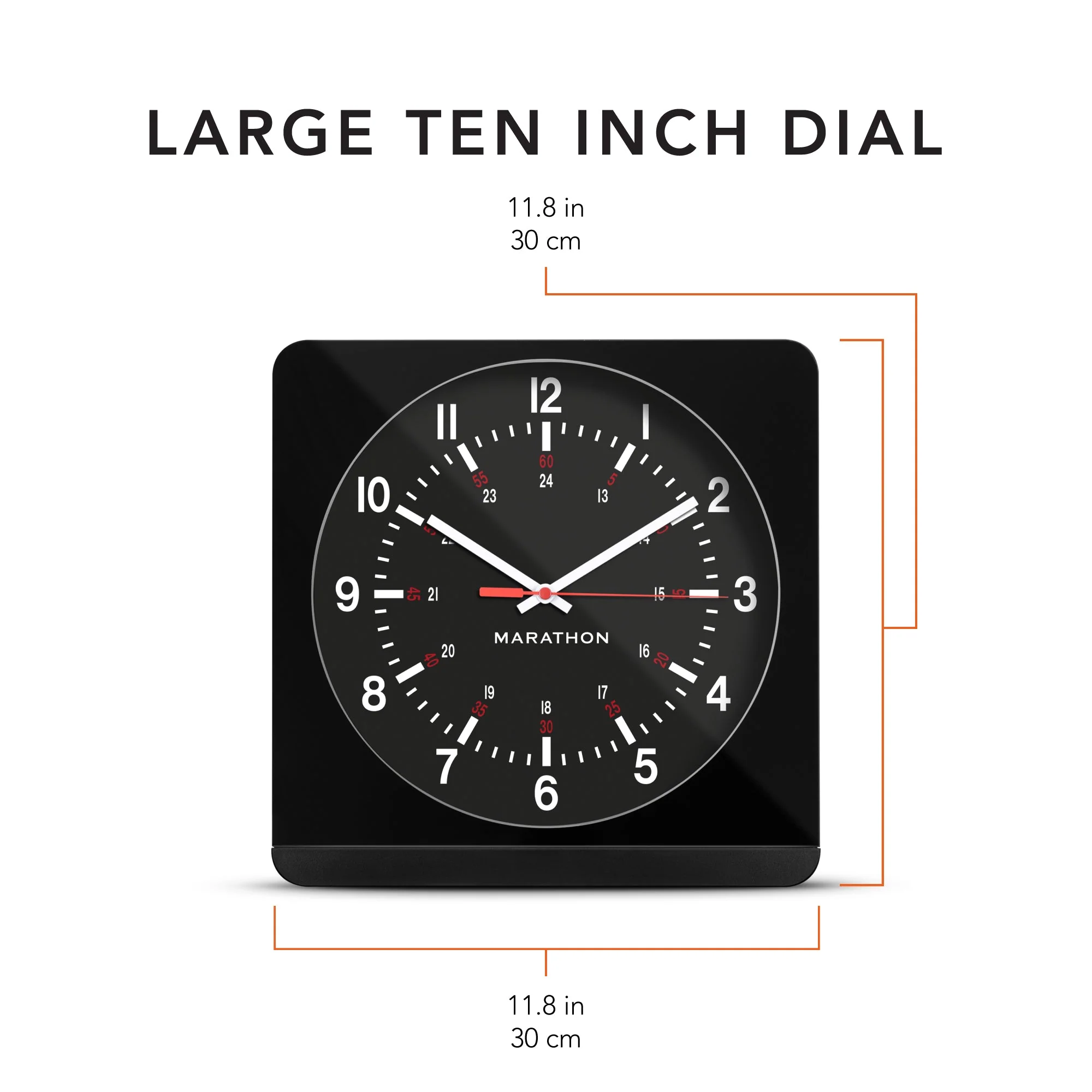 Jumbo 12 Inch Analog Wall Clock with Auto Backlight jumbo-analog-wall-clock-with-auto-night-light - Image 5