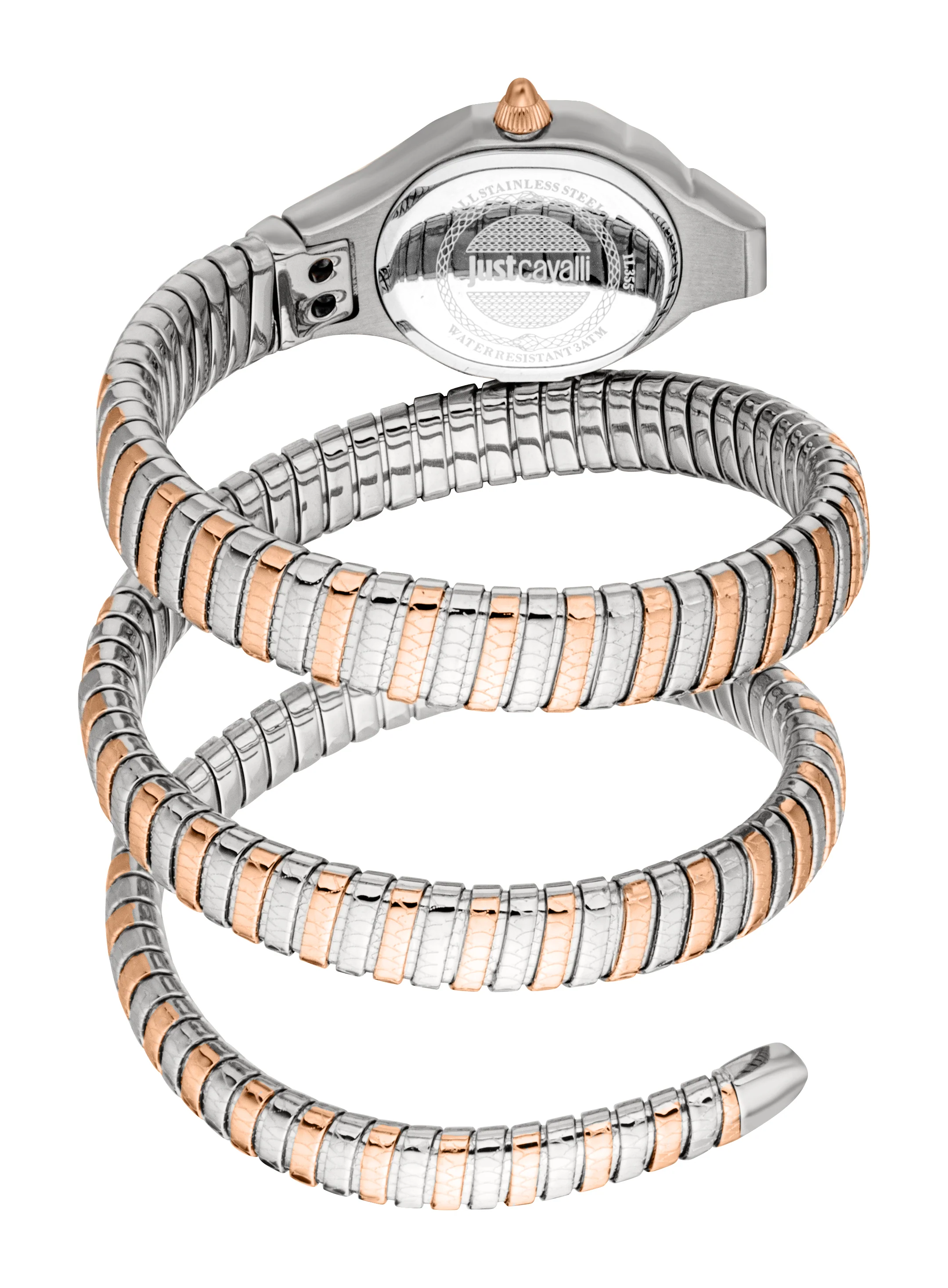Just Cavalli 22mm / Silver and Rose Gold / Silver Silver Dial - Image 2