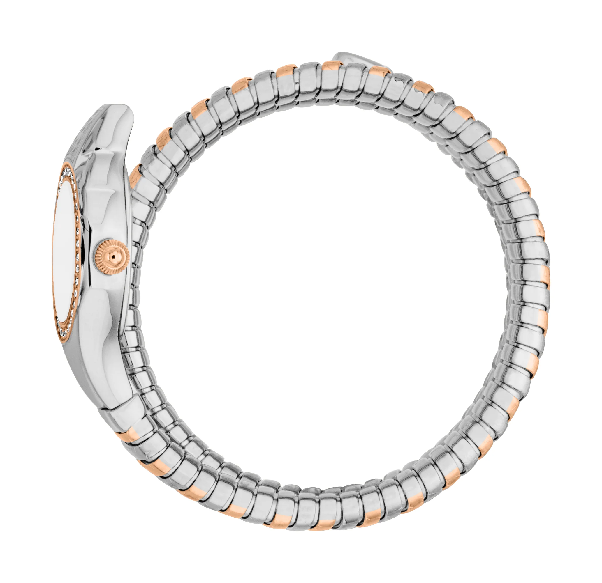 Just Cavalli 22mm / Silver and Rose Gold / Silver Silver Dial - Image 3