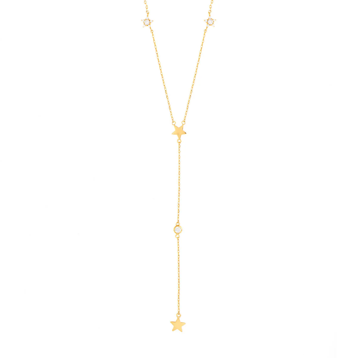 Kennedy Drop Necklace 18k Yellow Gold