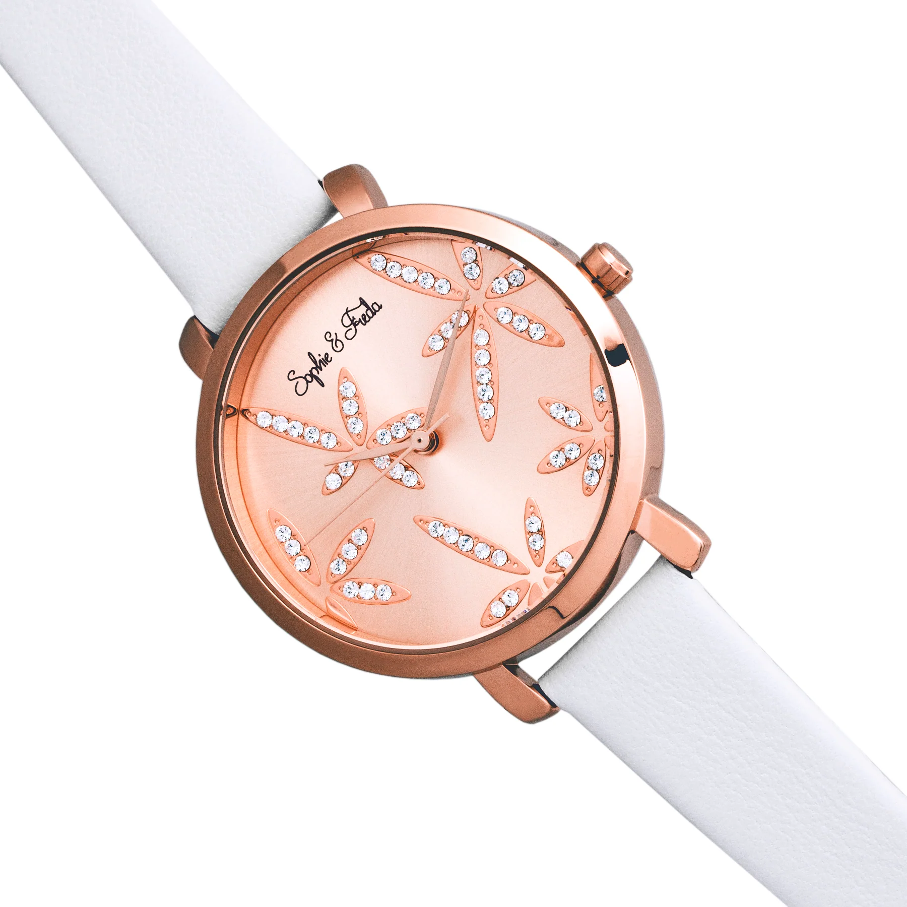 Key West w/ Swarovski Crystals Rose Gold/White - Image 3
