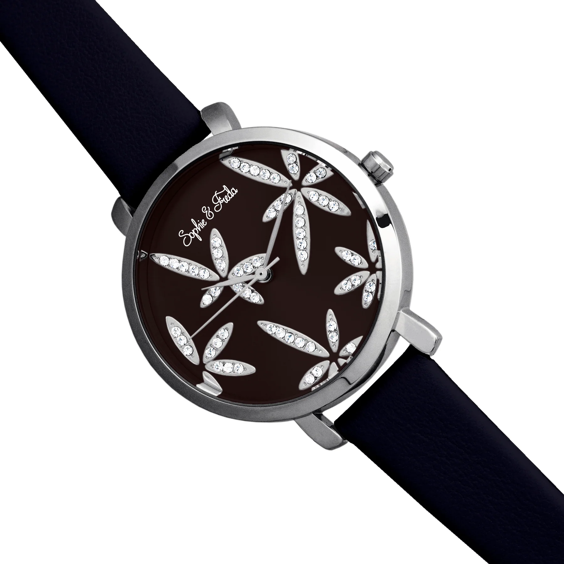 Key West w/ Swarovski Crystals Silver/Black - Image 3