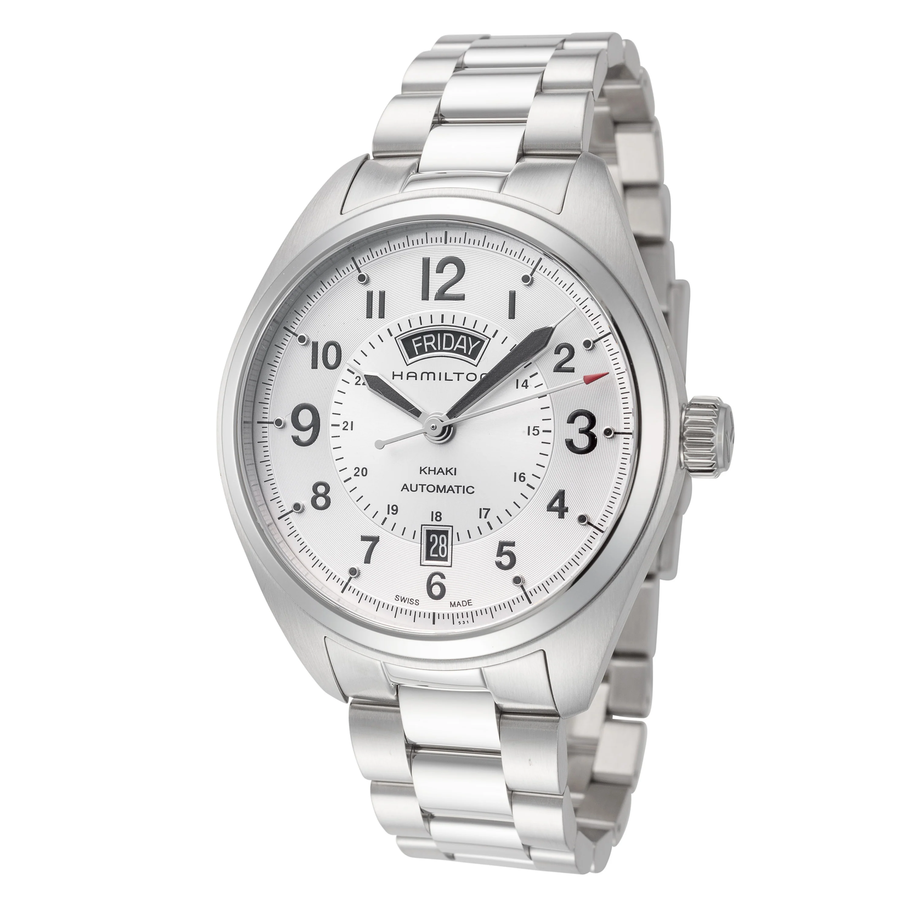 Khaki Field 42mm / Silver / Silver | Silver Dial
