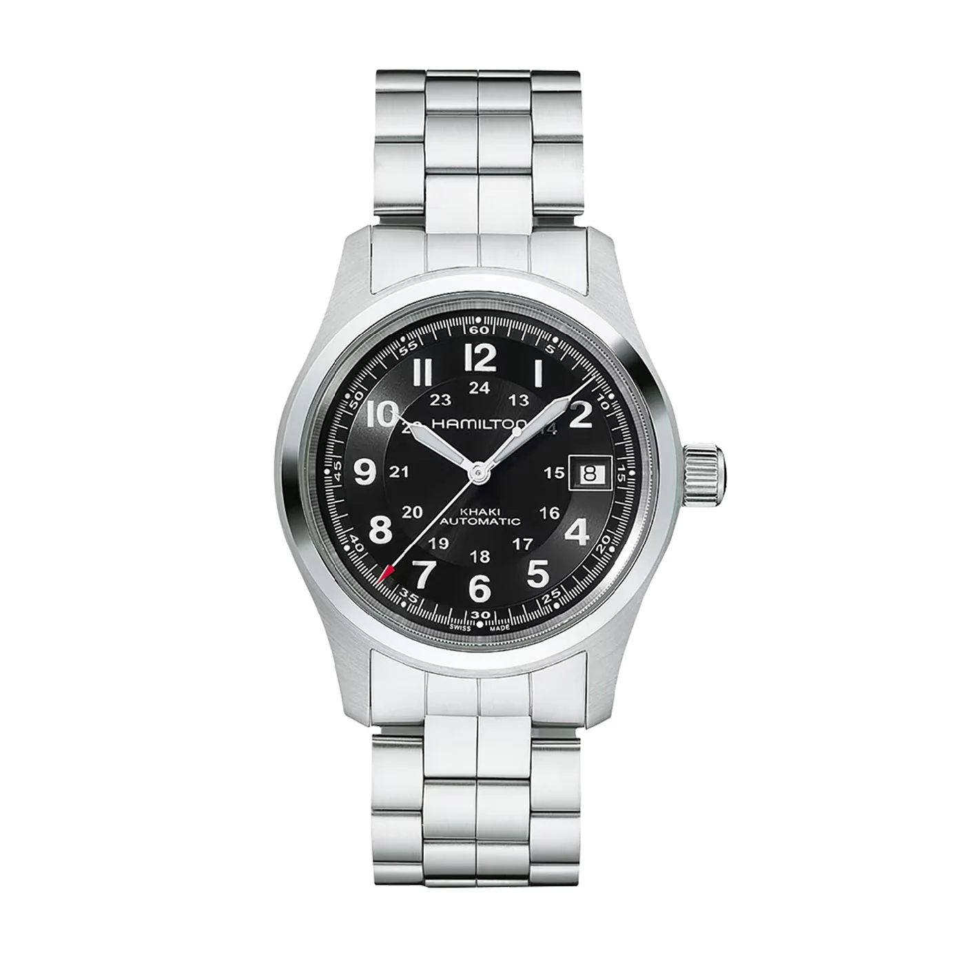 Khaki Field Black / Stainless Steel Black Dial