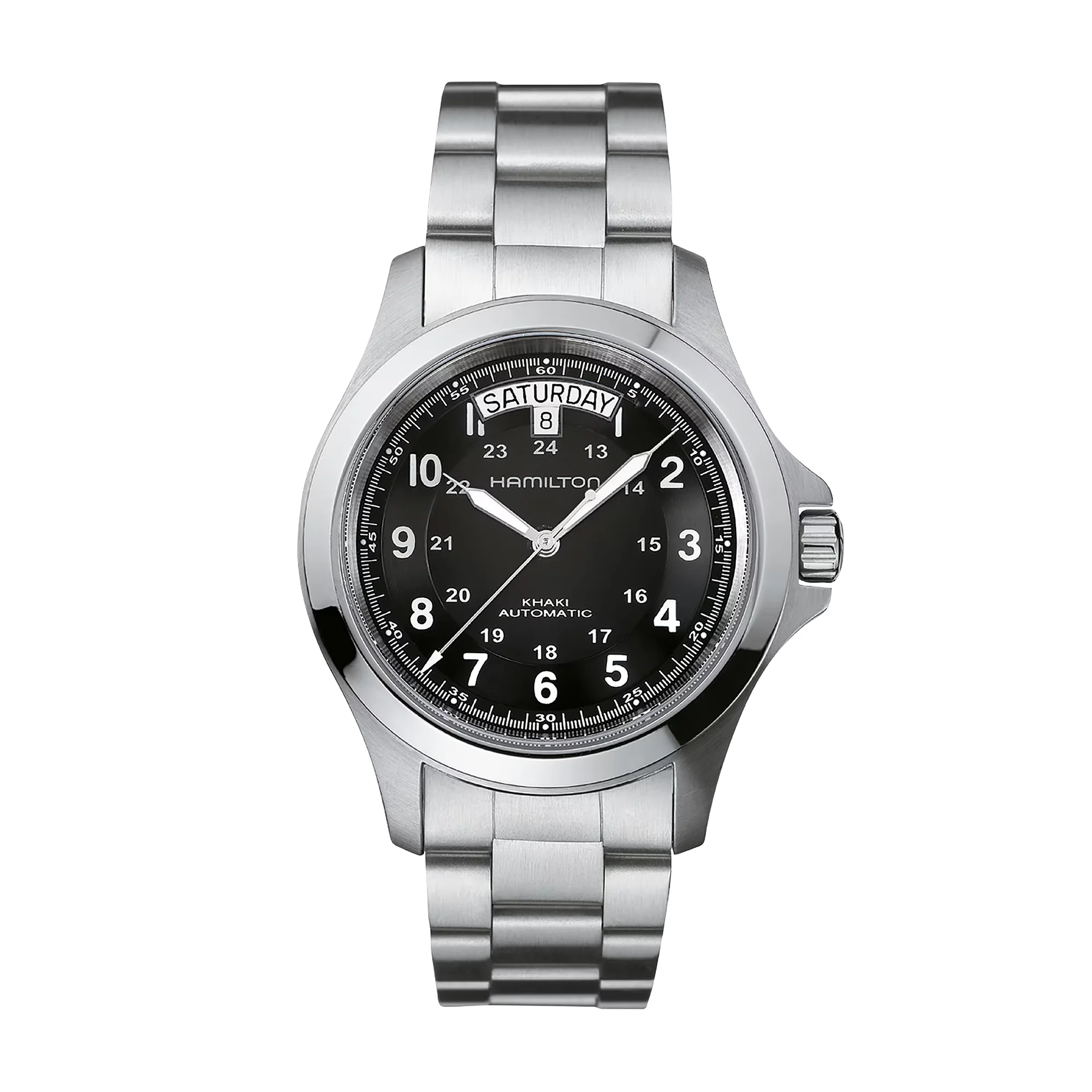 Khaki Field Black / Stainless Steel Black Dial