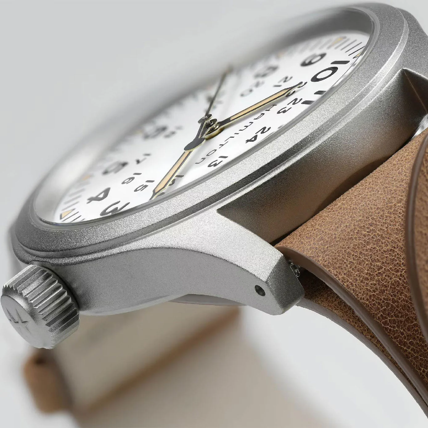 Khaki Field White / Leather | White Dial - Image 4