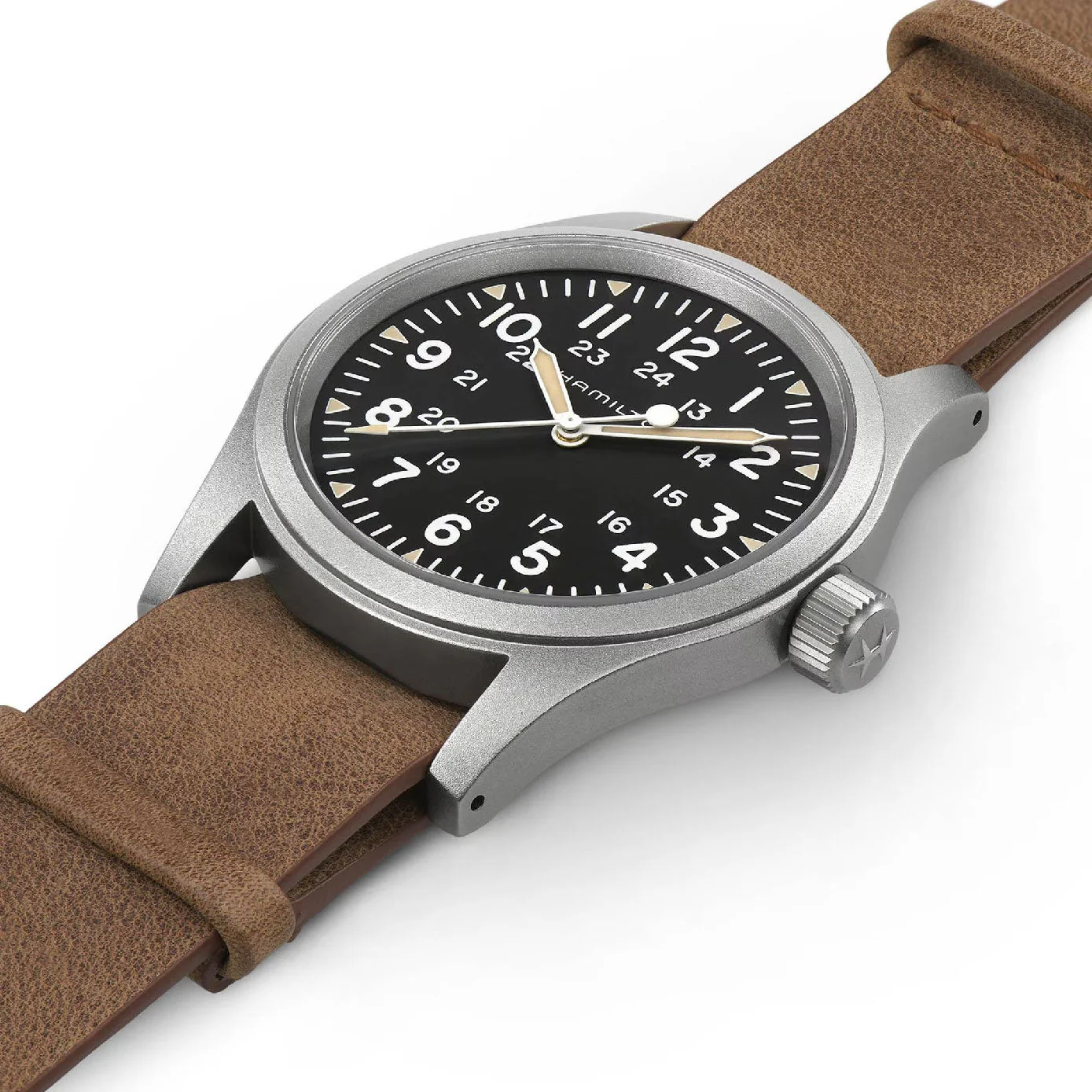 Khaki Field Black / Leather | Black Dial - Image 3