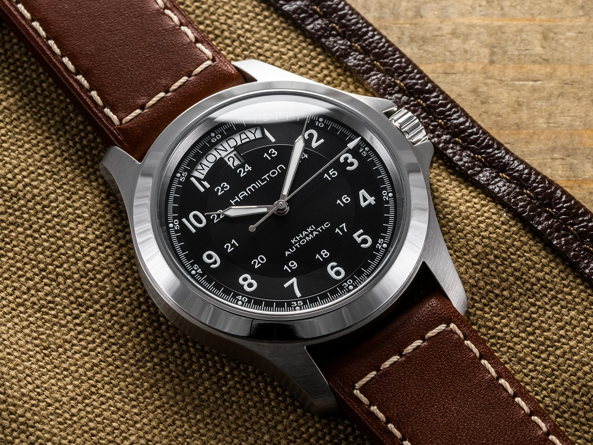 Khaki Field Black / Leather Black Dial - Image 2