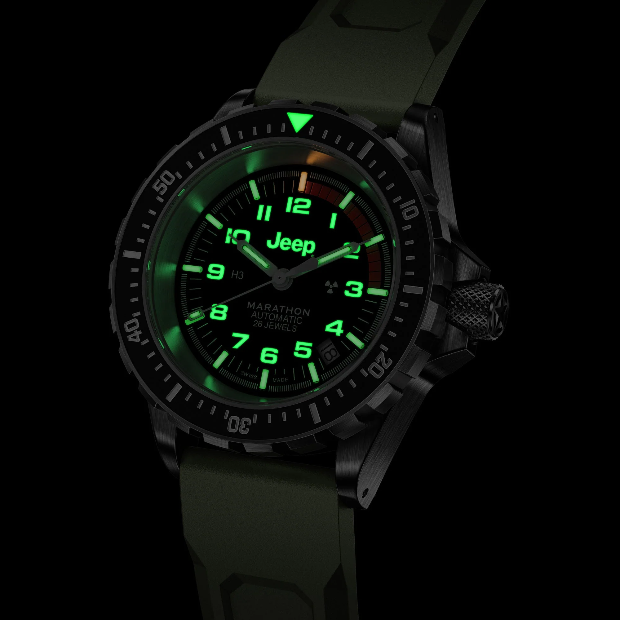 Large Diver's Automatic (GSAR) - 41mm JEEP JEEP GSAR | Black Dial - Image 4