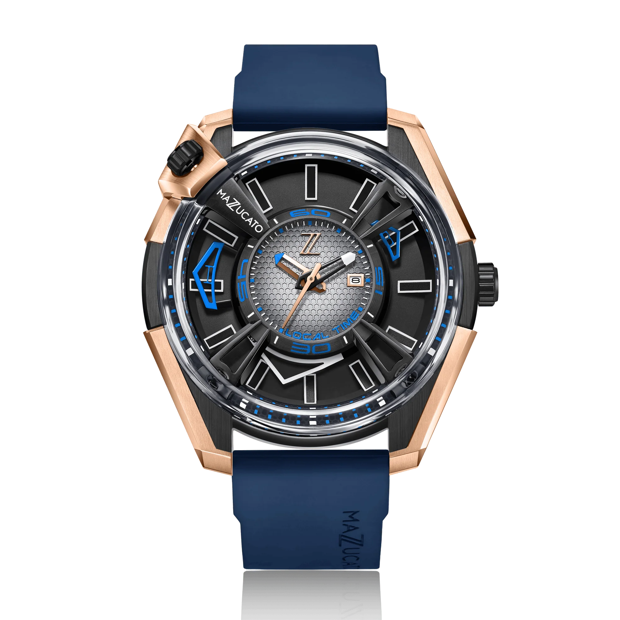 LAX Rose Gold | Blue Dial