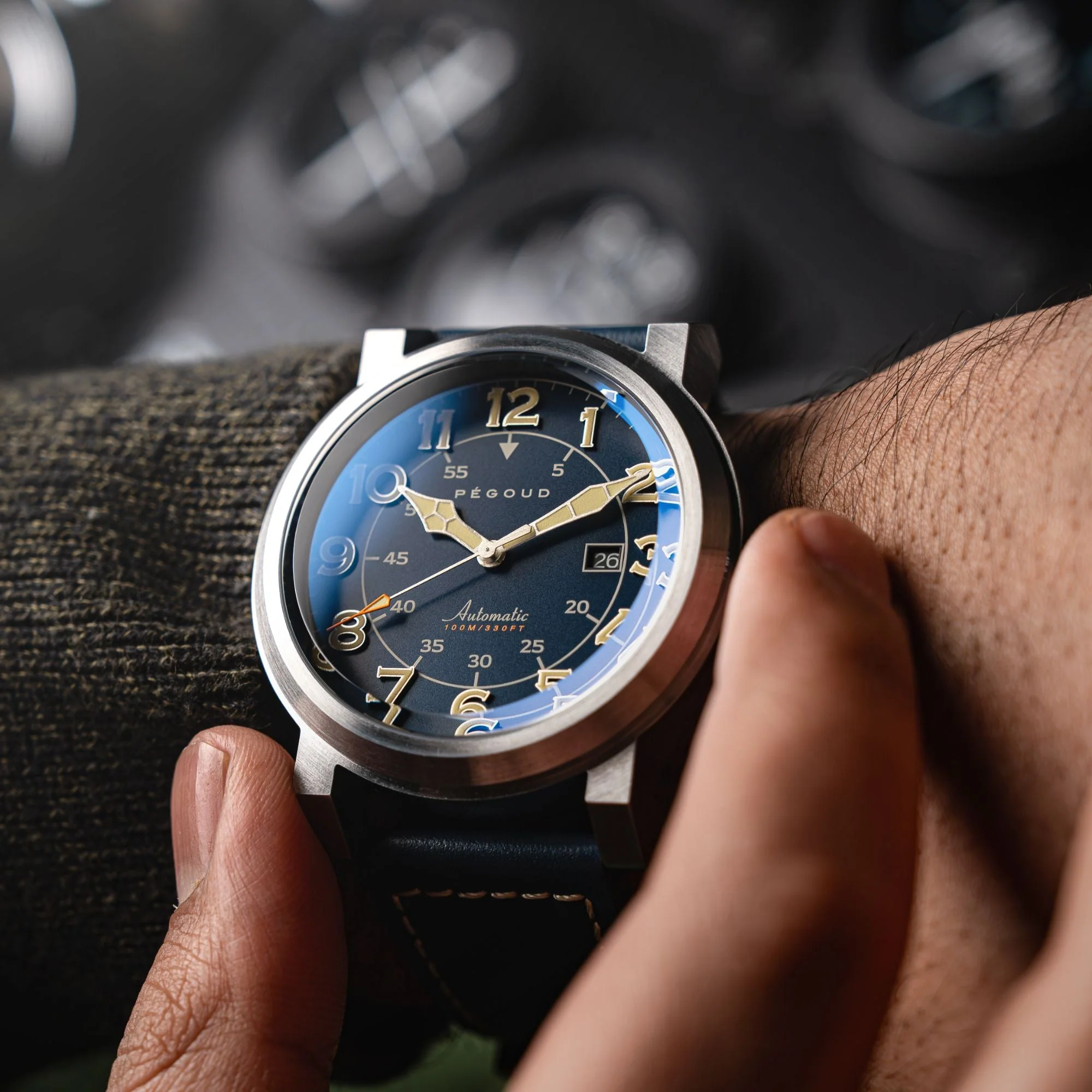 Le Pilote Automatic Blue / Blue Leather | Blue Dial - Image 2