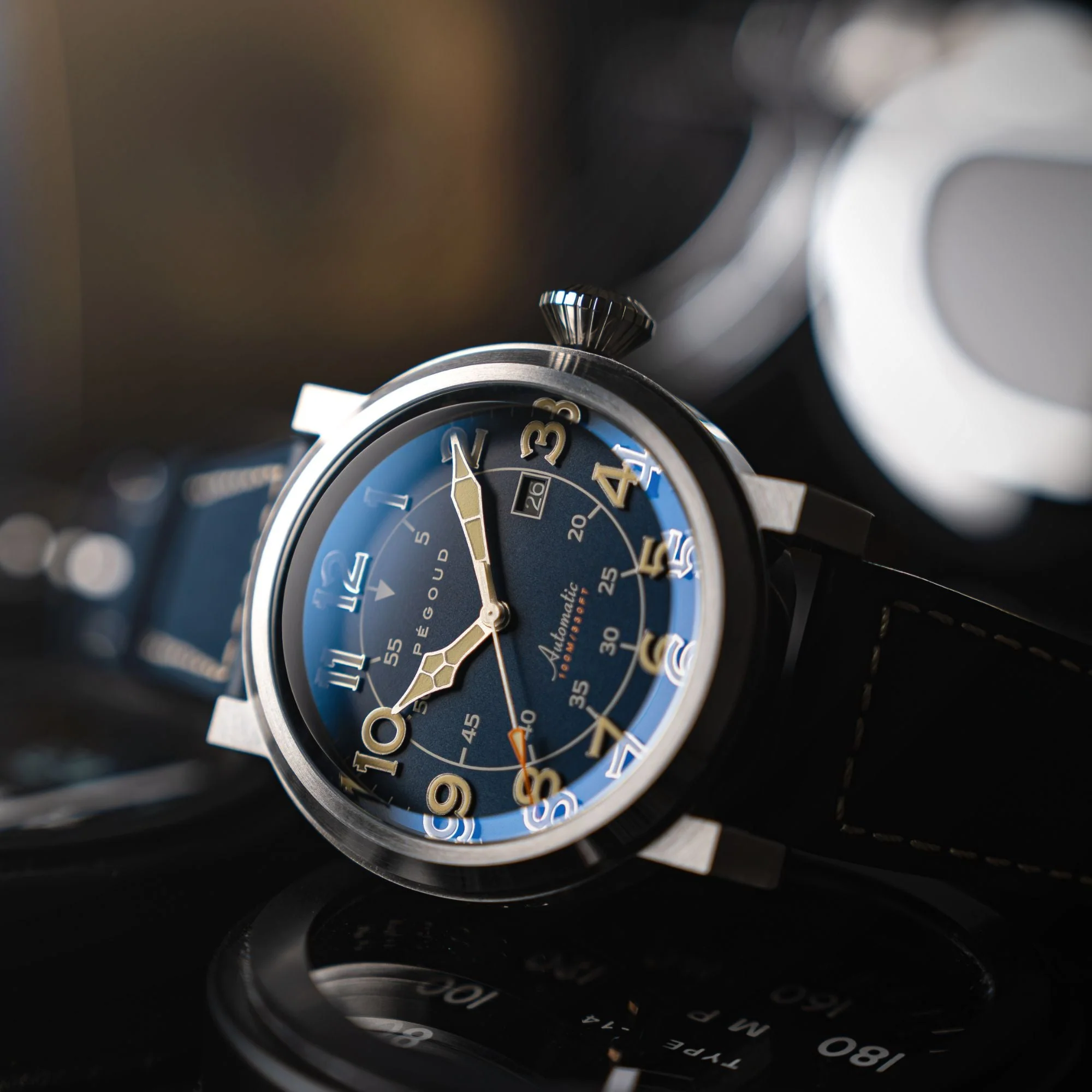 Le Pilote Automatic Blue / Blue Leather | Blue Dial - Image 3