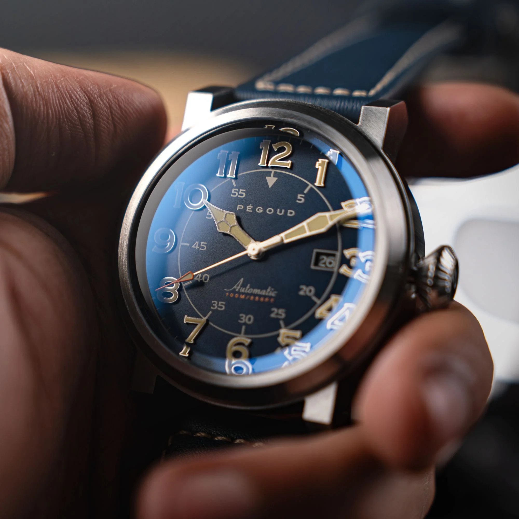 Le Pilote Automatic Blue / Blue Leather | Blue Dial - Image 4