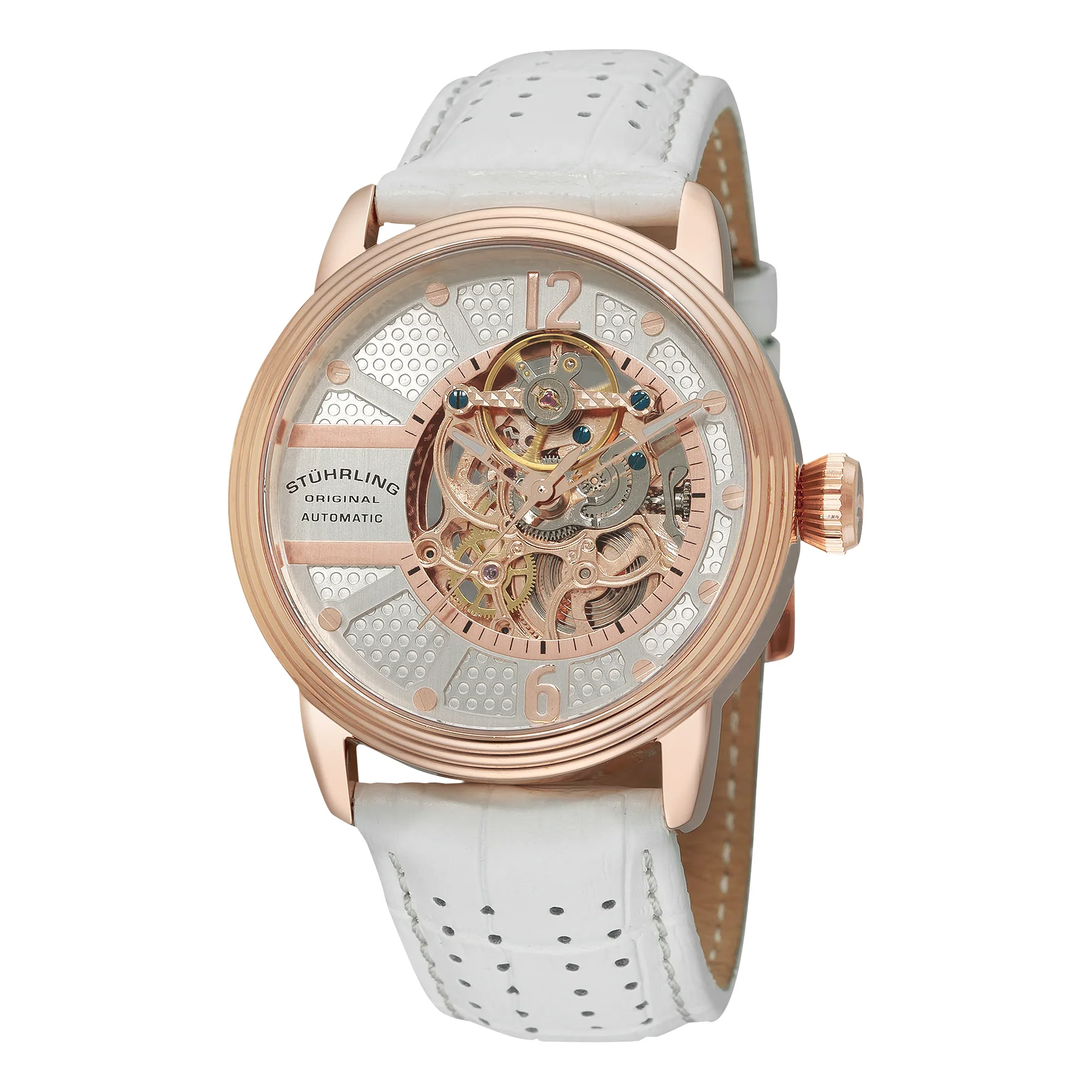 Legacy White/Leather/Silver Dial/Rose/Rose Case | Silver Dial