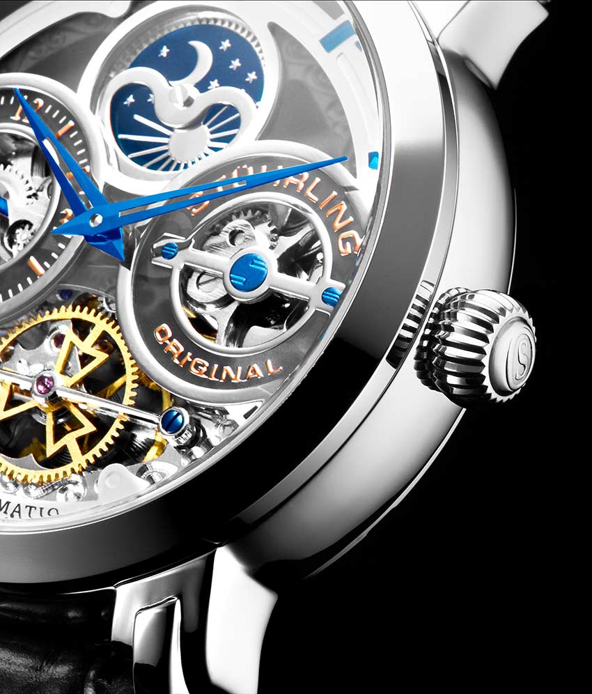 Legacy Silver Dial / Black Leather Blue Yellow | Silver Dial - Image 3
