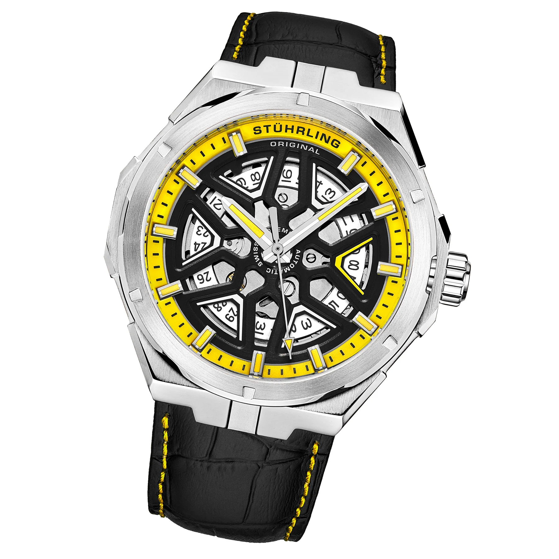 Legacy Black/Yellow Leather | Yellow Dial - Image 2