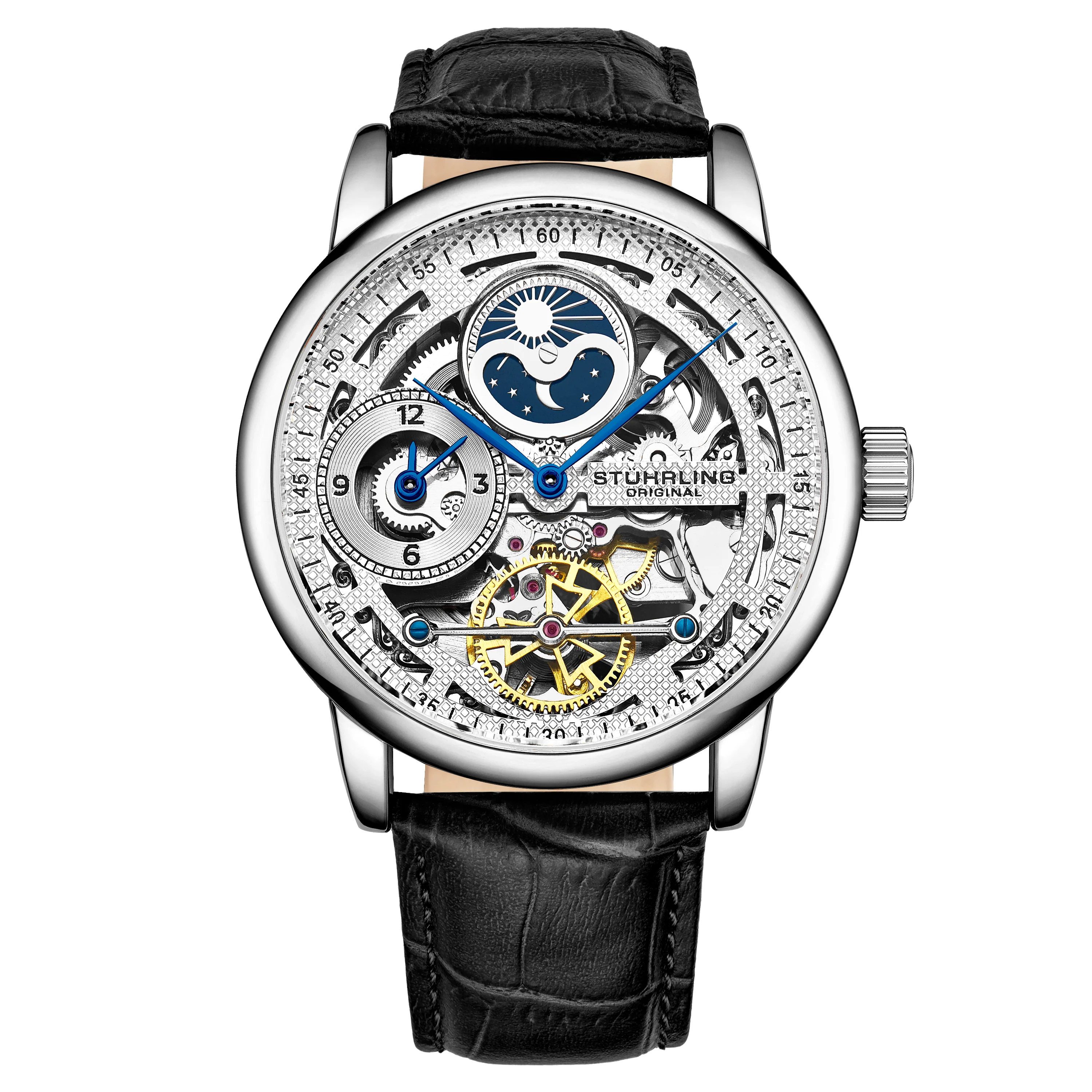 Legacy Black/Leather/Silver Dial/Silver Case 3917.1 | Silver Dial
