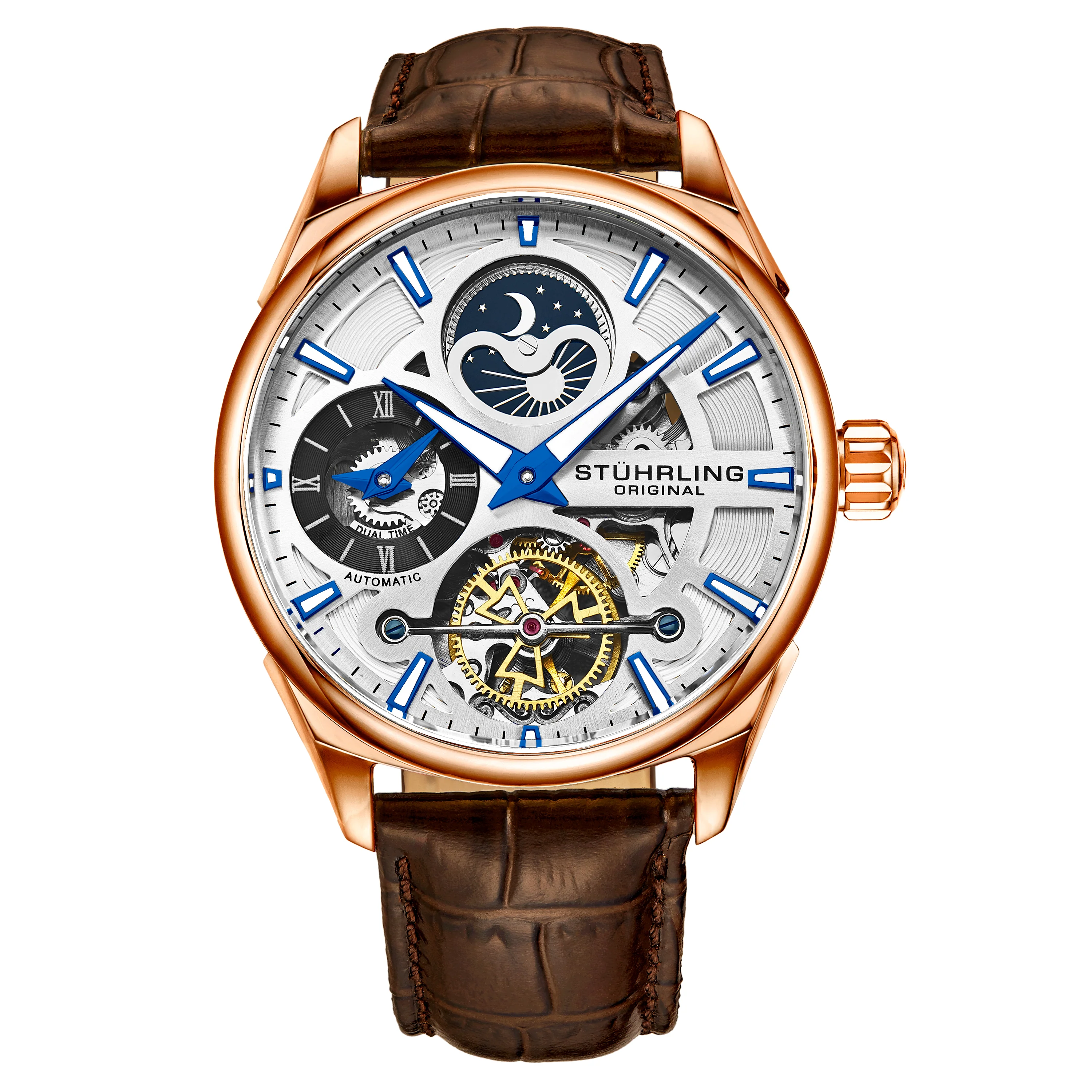 Legacy Brown/Leather/Silver Dial/Rose Case | Silver Dial