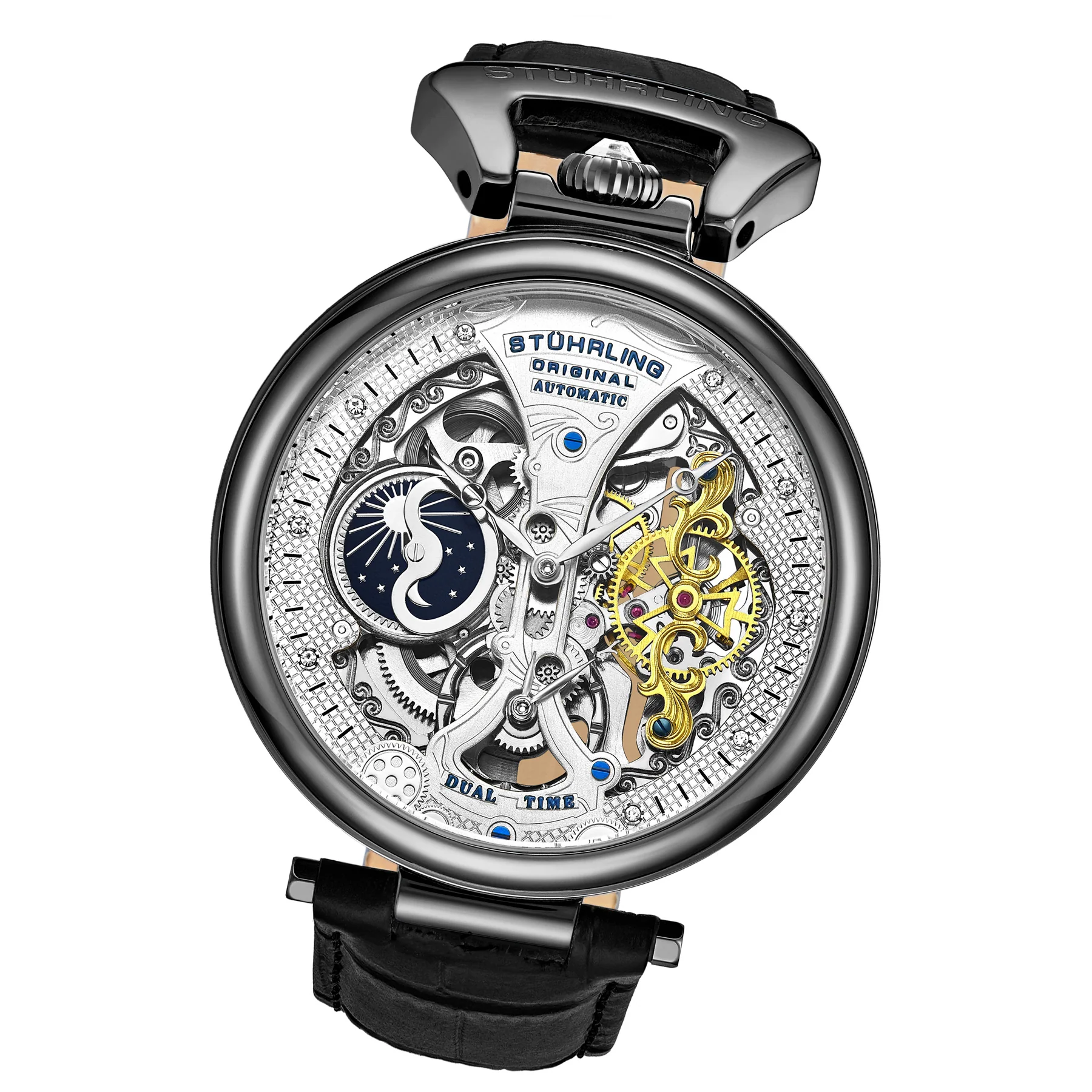 Legacy 3920 Black/Leather | Silver Dial - Image 2