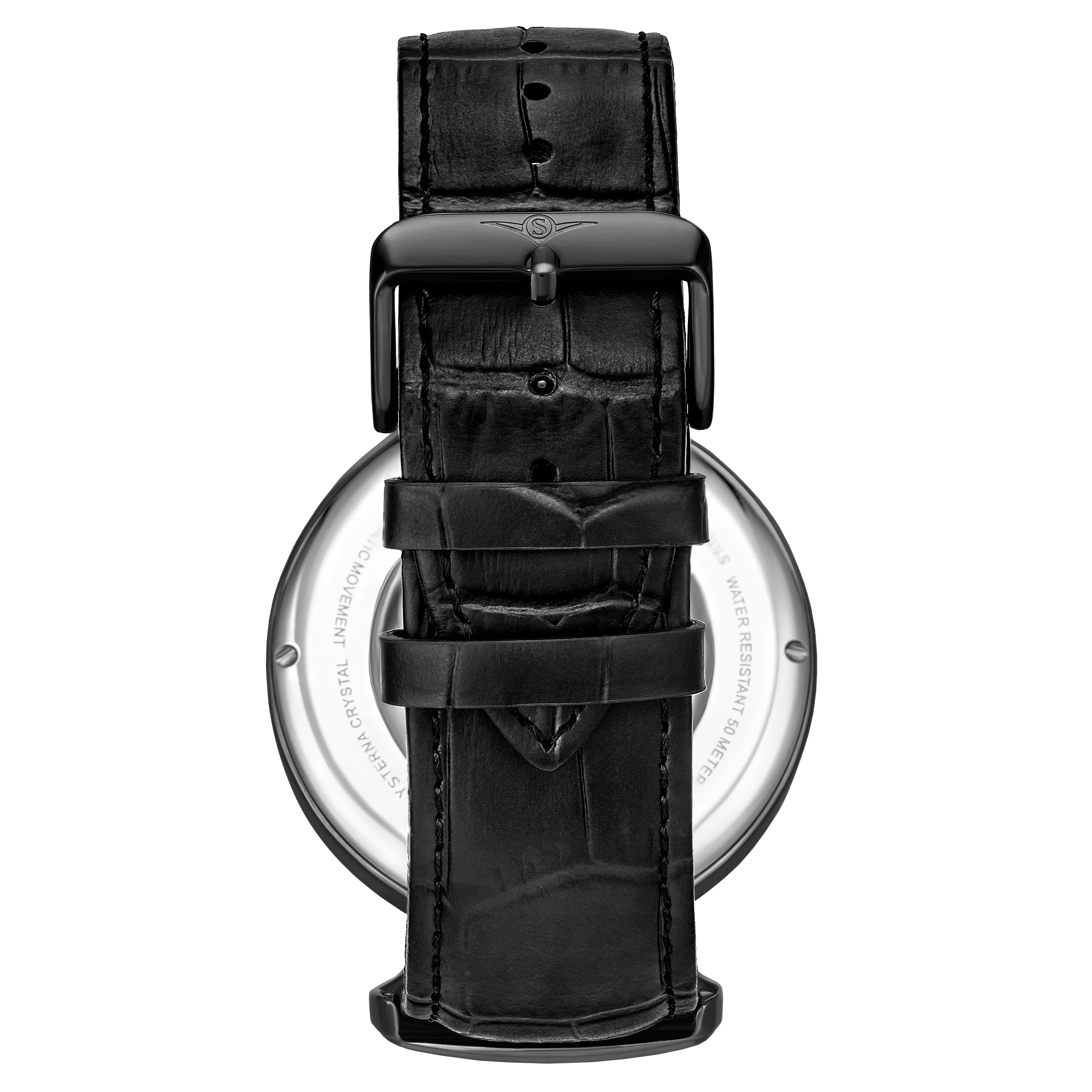 Legacy 3920 Black/Leather | Silver Dial - Image 3