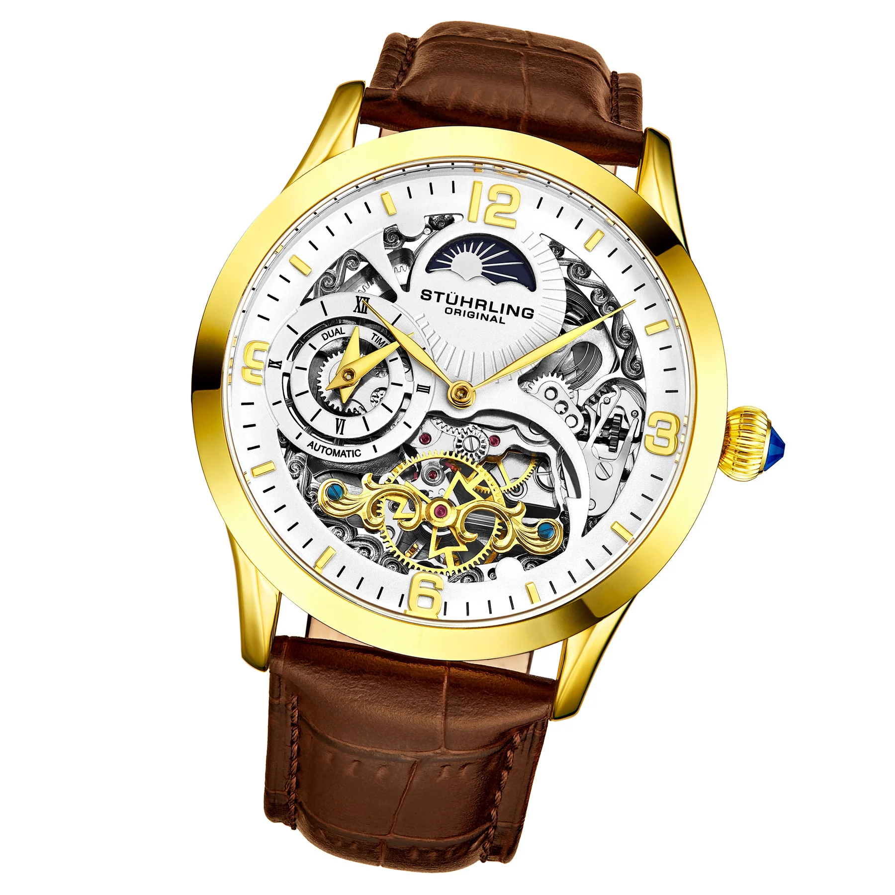 Legacy 3921 Brown Brown/Leather | White Dial - Image 2