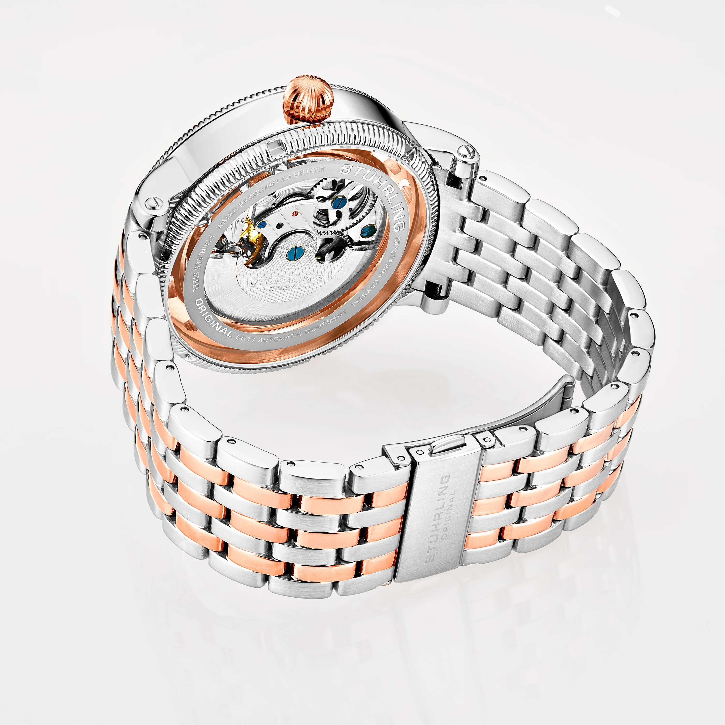 Legacy Steel, Rose Gold/Stainless Steel | Silver Dial - Image 3