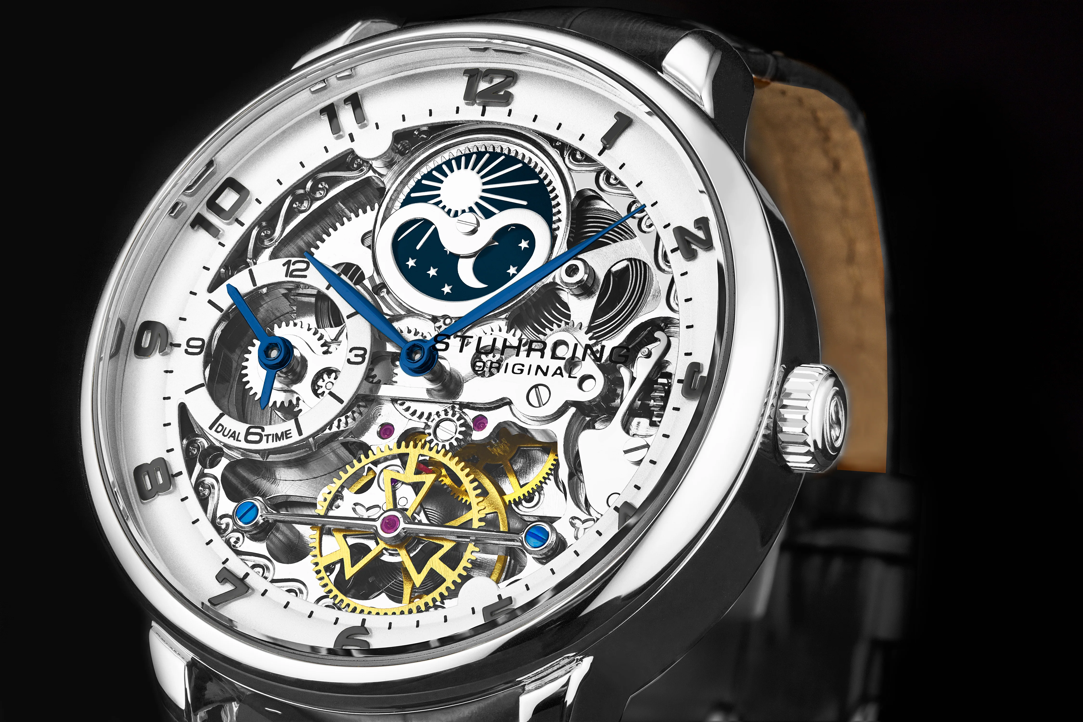 Legacy 3925 Black/Leather | Silver Dial - Image 3