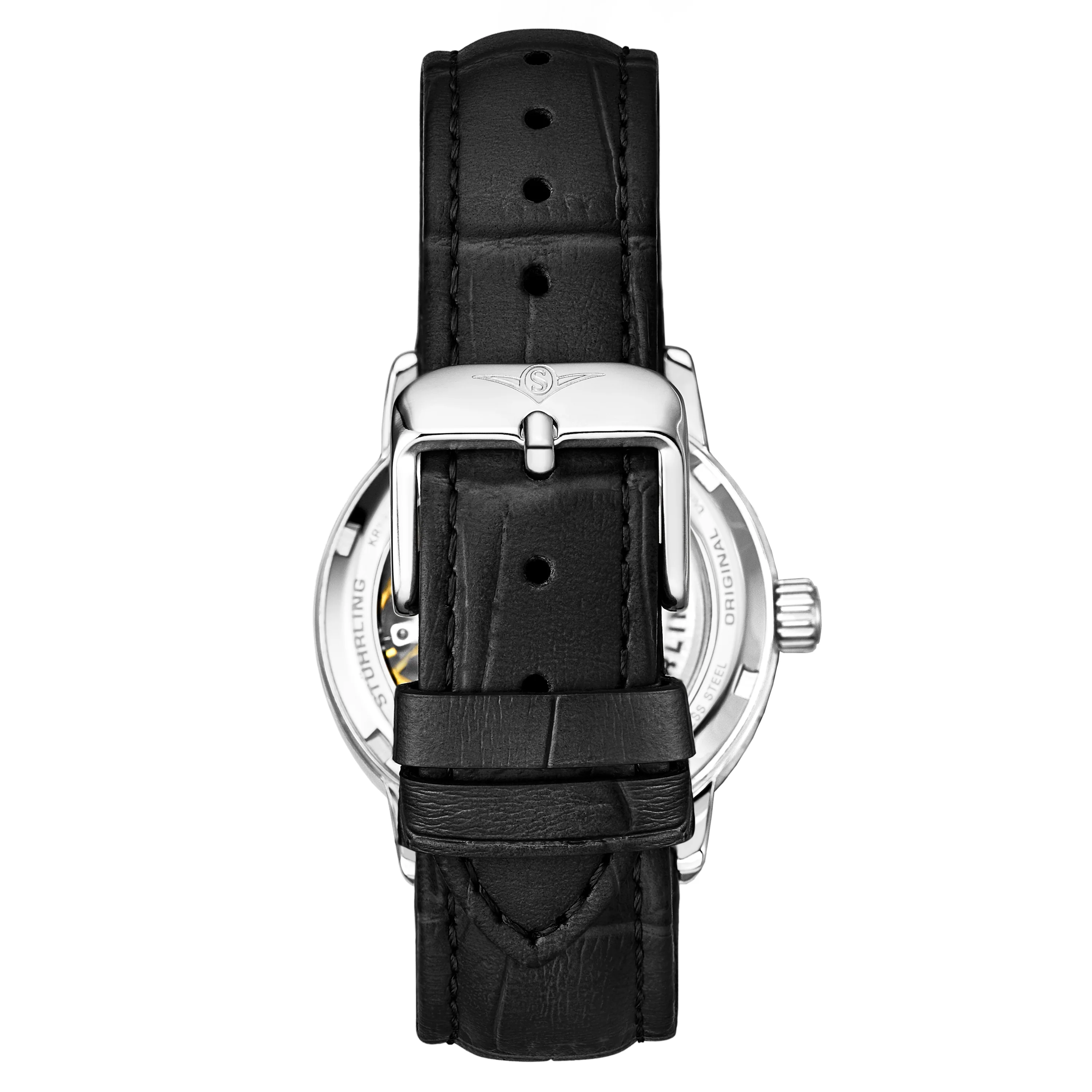 Legacy-3952.1 Black Leather | Silver Dial - Image 3
