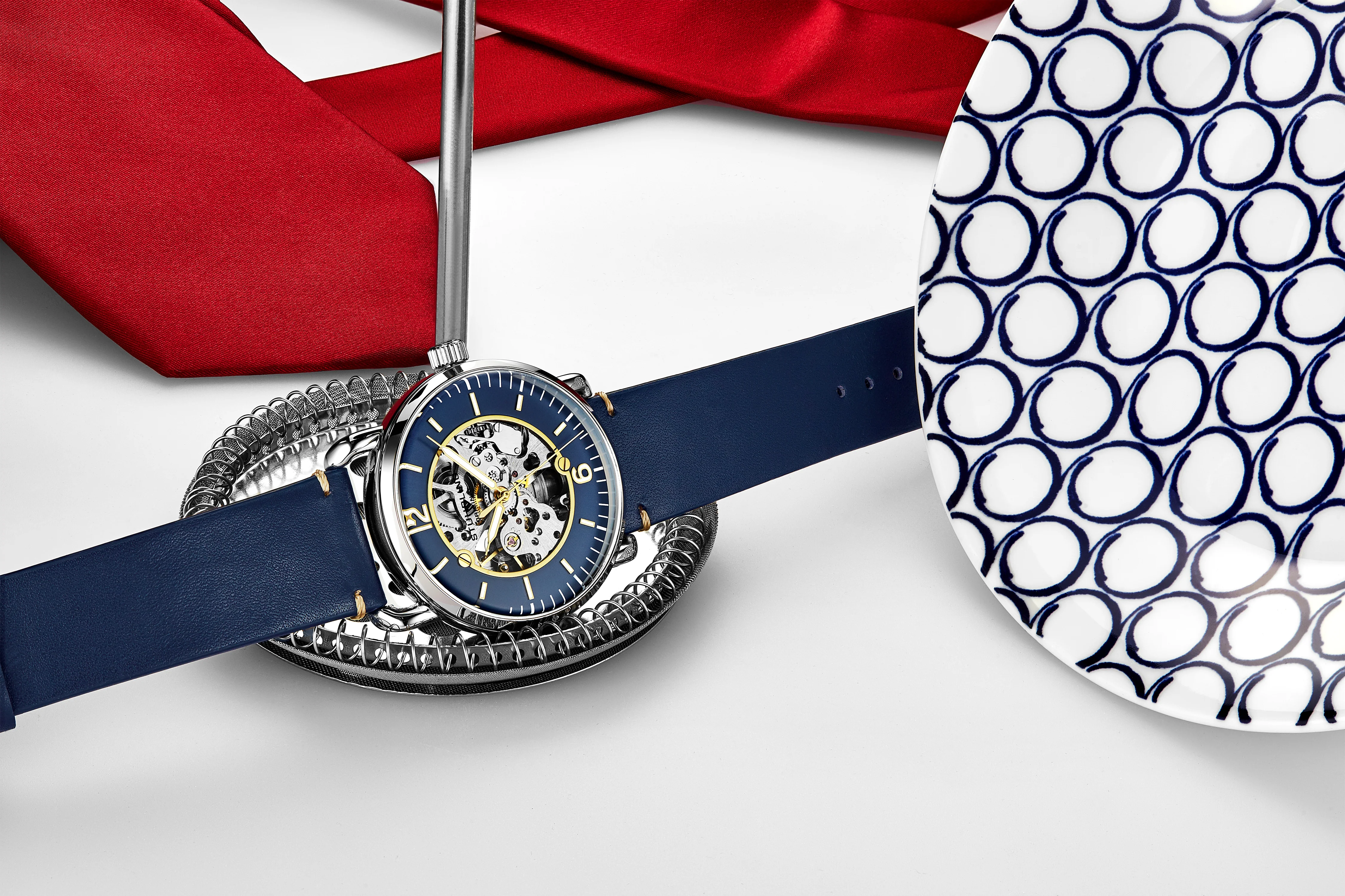 Legacy Blue/Blue/Gold Leather | Skeleton Dial - Image 3