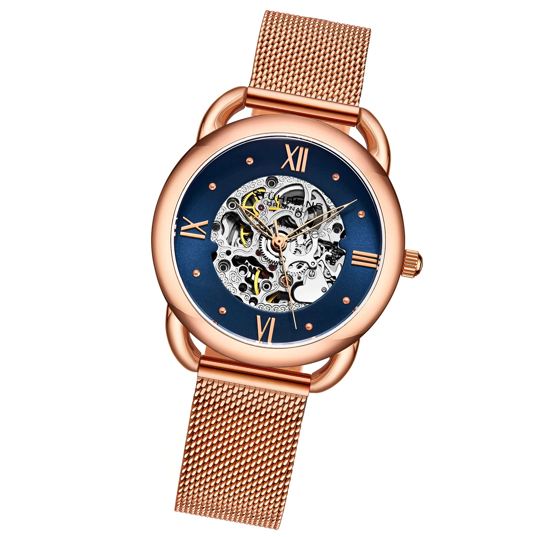 Legacy-3990m.3 Rose Gold Stainless Steel | Blue Dial - Image 2