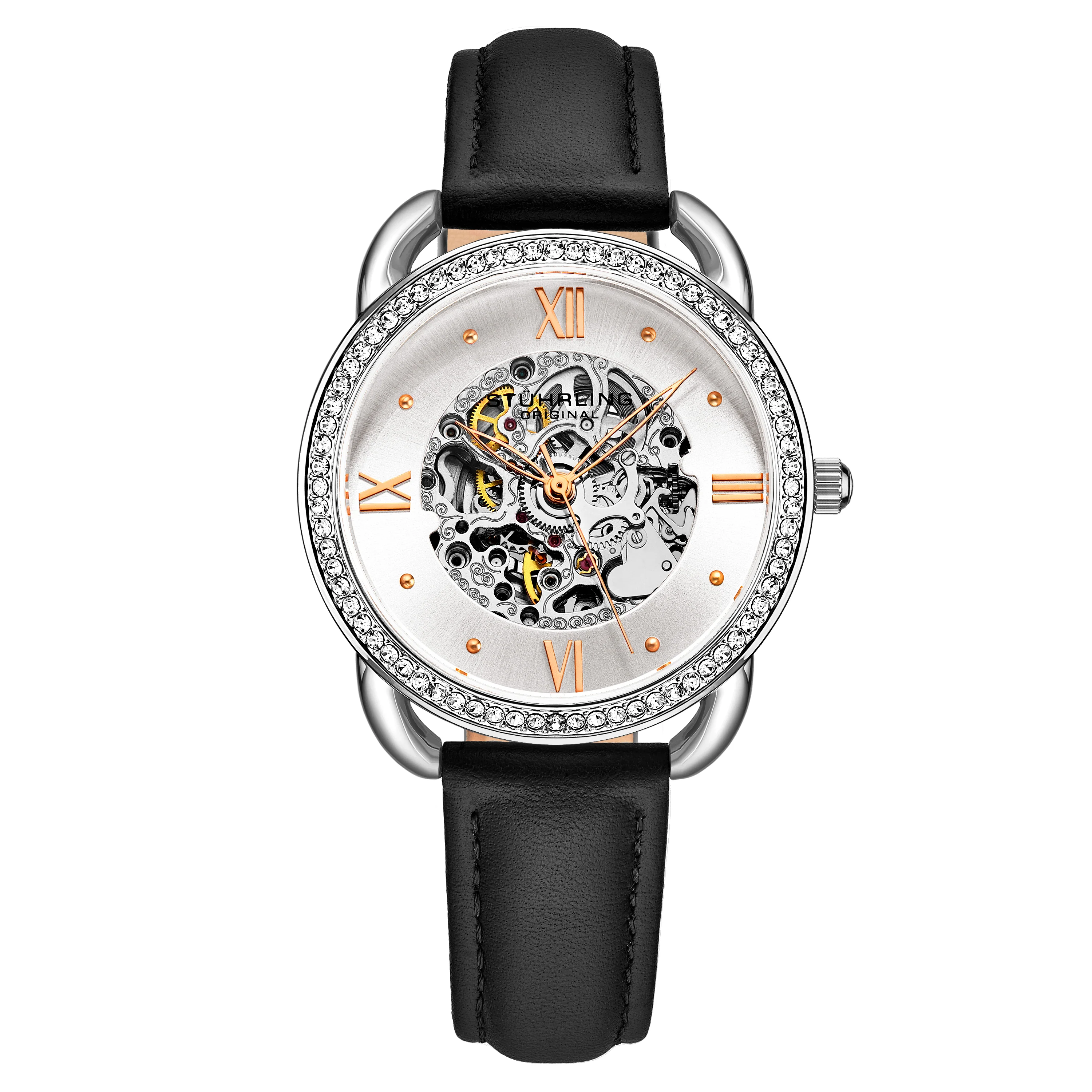 Legacy-3991.1 Black Leather | Silver Dial