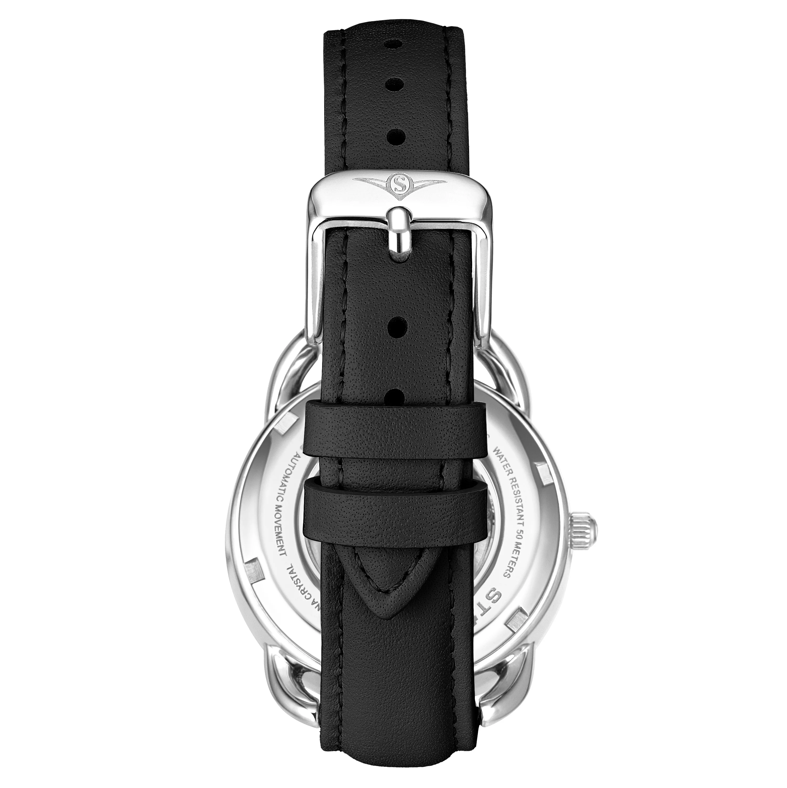 Legacy-3991.1 Black Leather | Silver Dial - Image 3