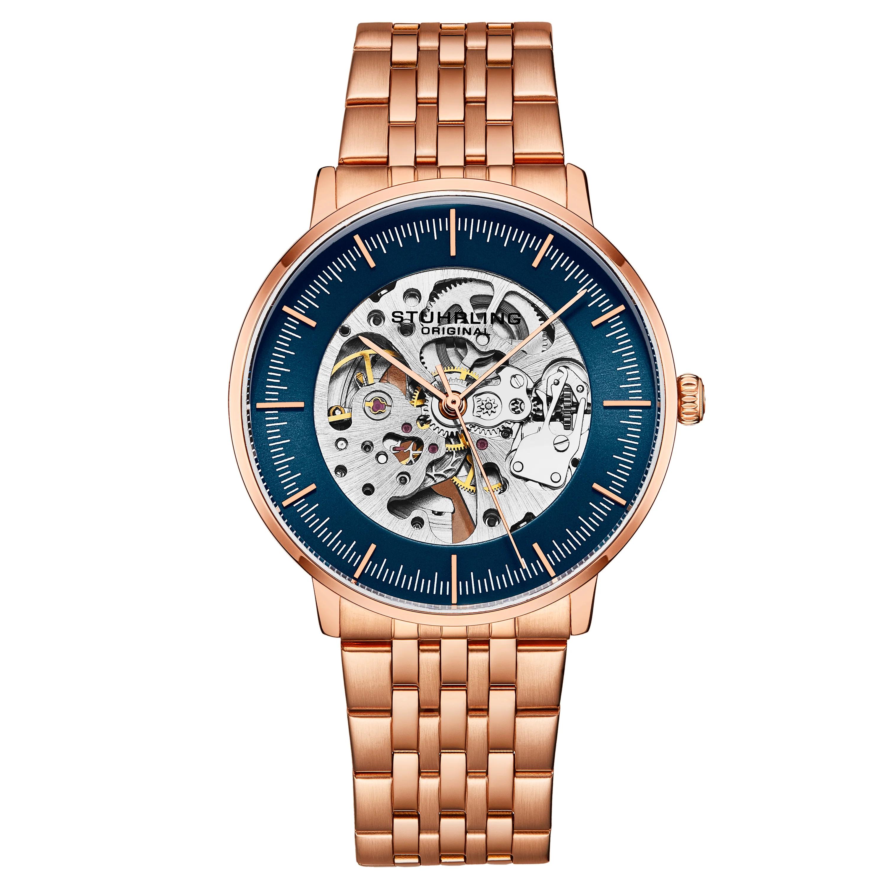 Legacy Rose/Blue | Skeleton Dial