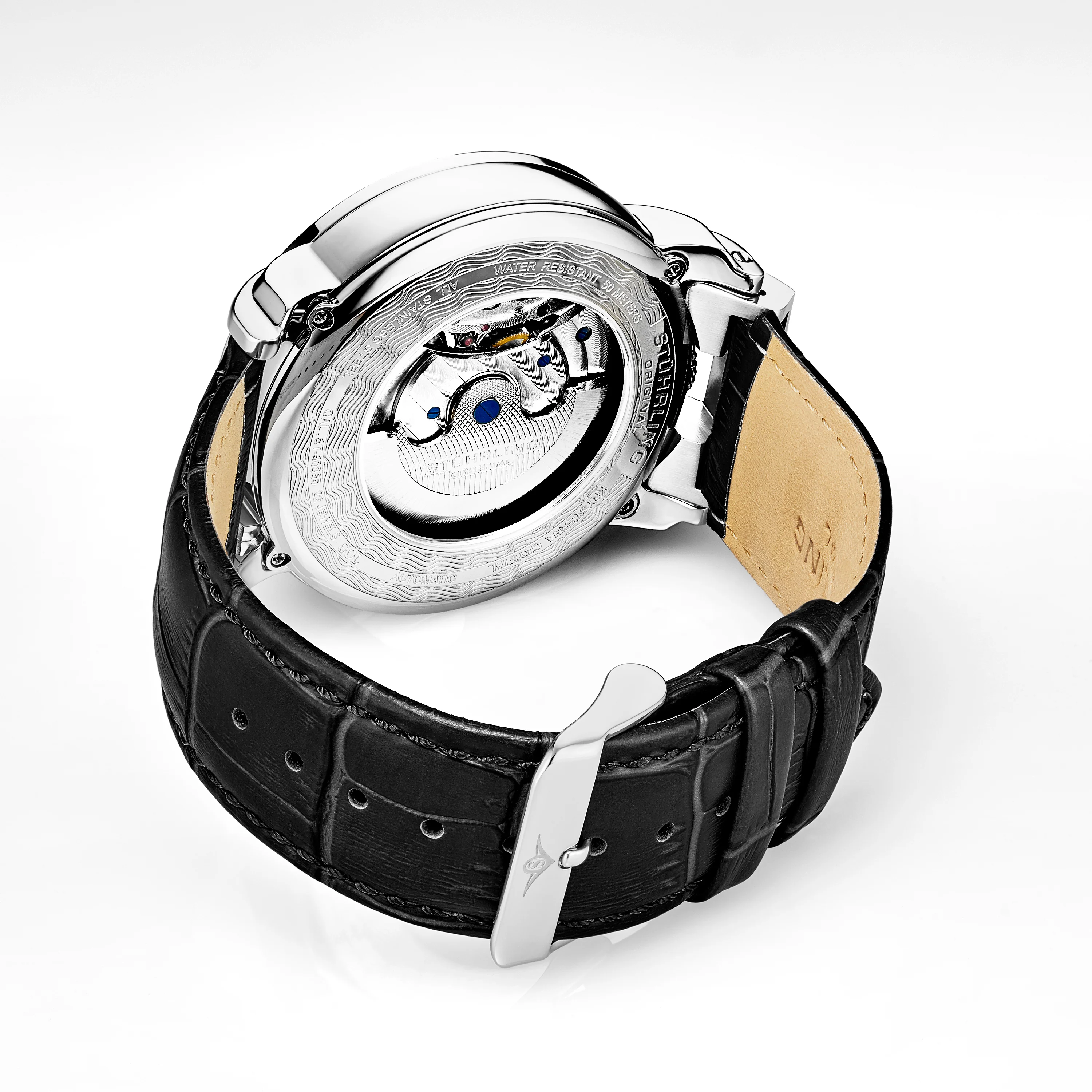 Legacy Silver/Black Leather | Black Dial - Image 3