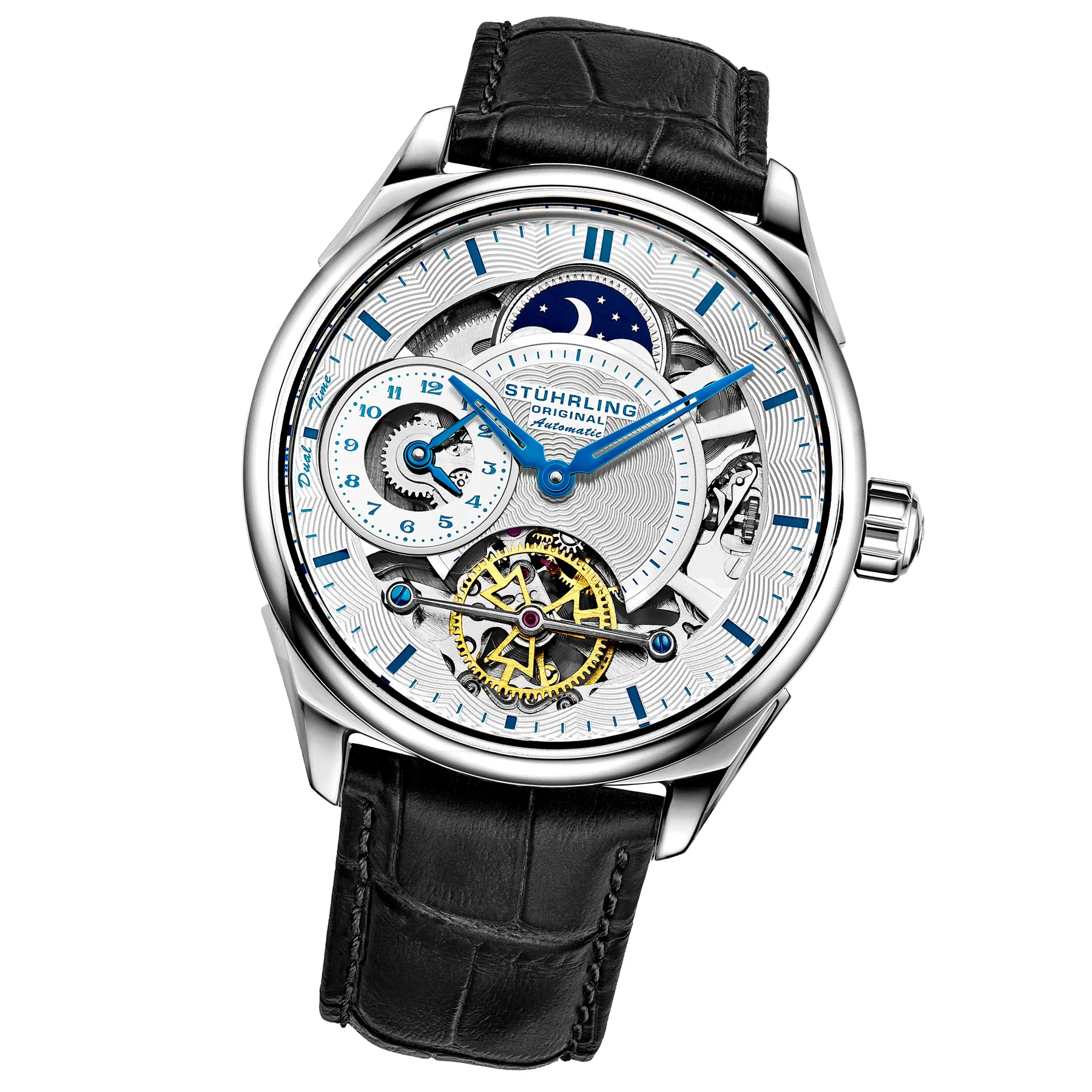 Legacy Automatic 943A Watch Black/Leather | Silver Dial - Image 2