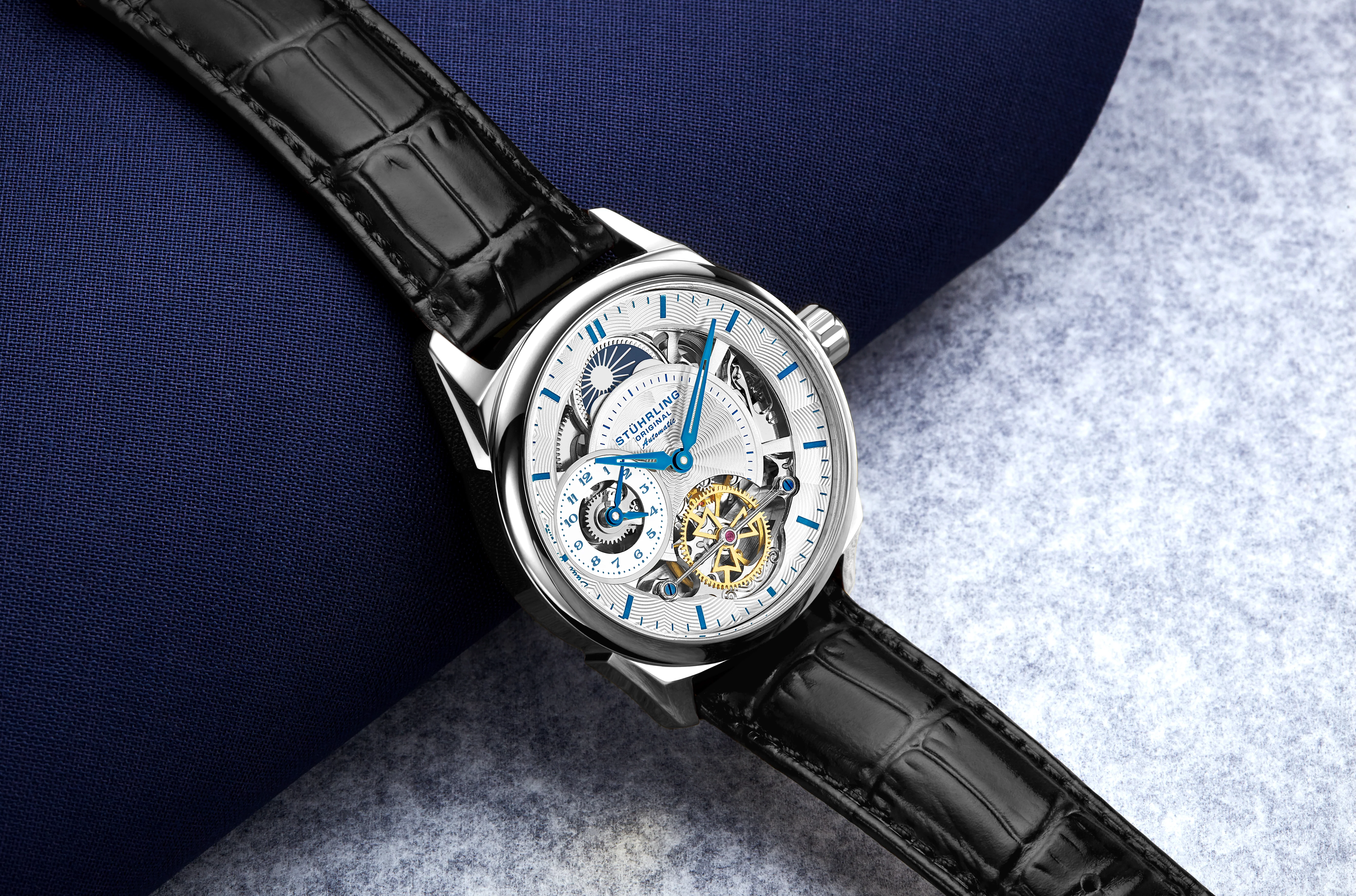 Legacy Automatic 943A Watch Black/Leather | Silver Dial - Image 4