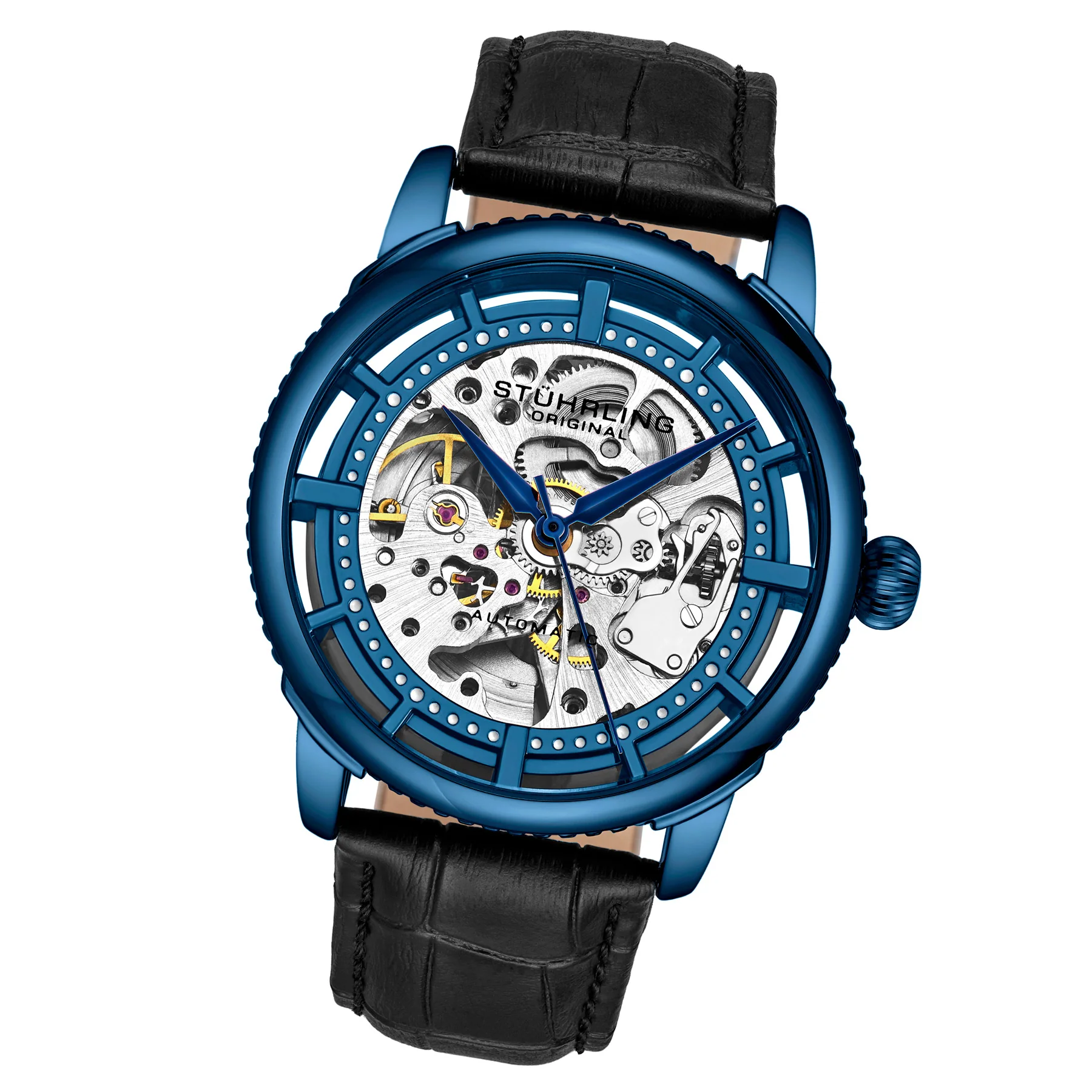 Legacy Automatic Blue/Black Skeleton Watch - Image 2