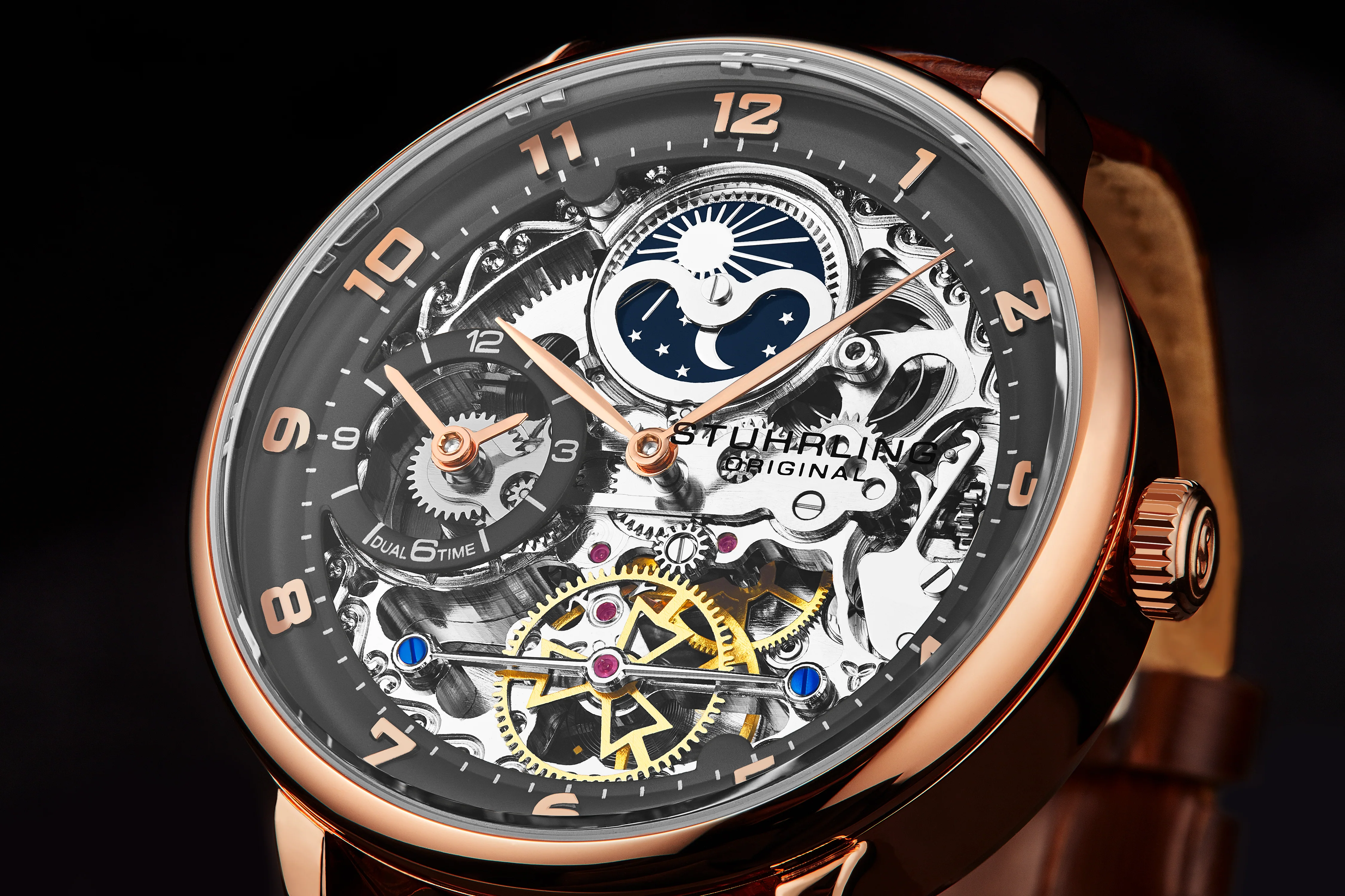 Legacy Skeleton Brown/Leather | Gunmetal Dial - Image 3