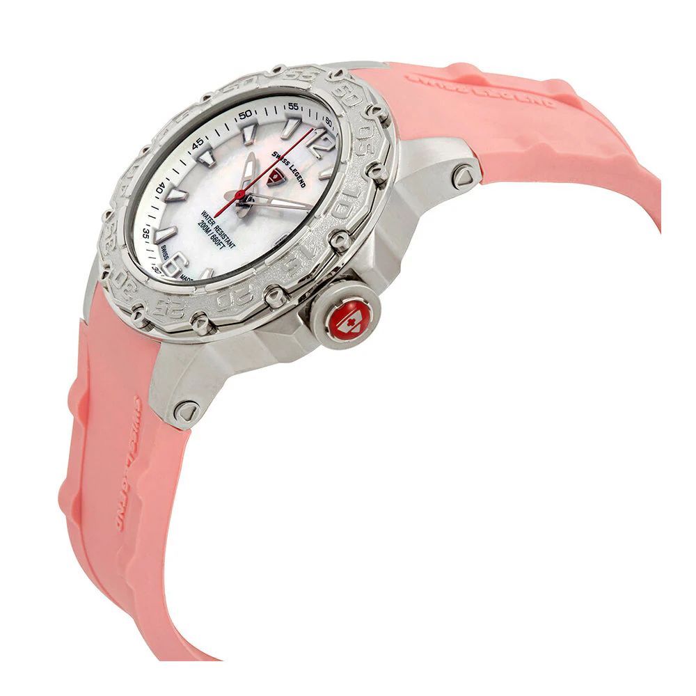 Legend Ultrasonic Ladies Silver & Pink / Rubber | Silver Dial - Image 2