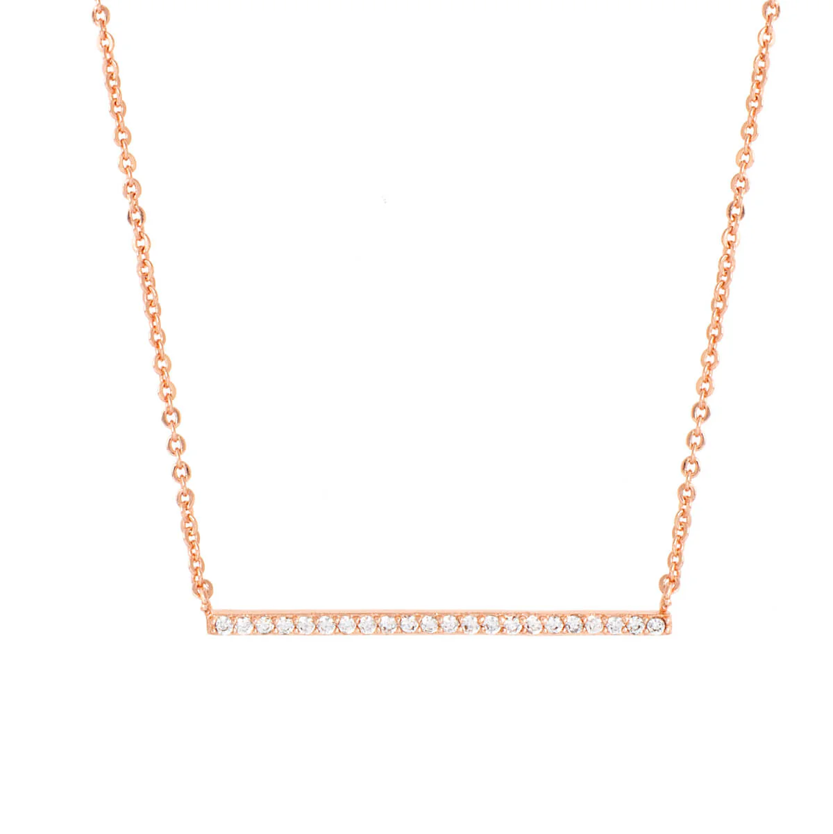Lily Bar Necklace 18k Rose Gold