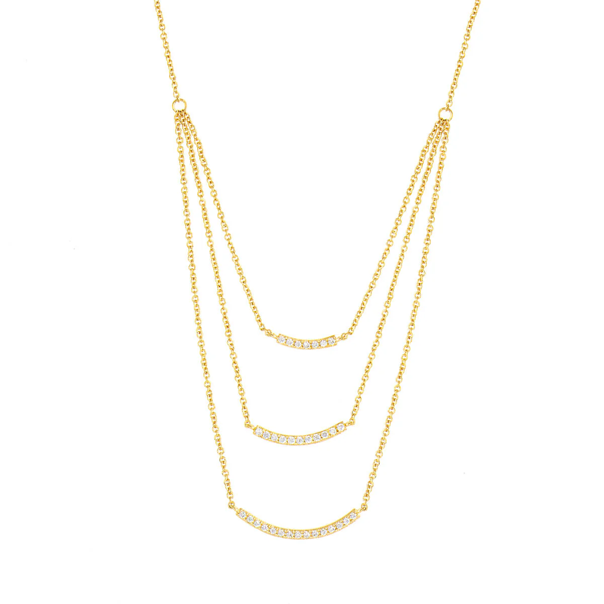 Lily Bib Necklace 18k Yellow Gold