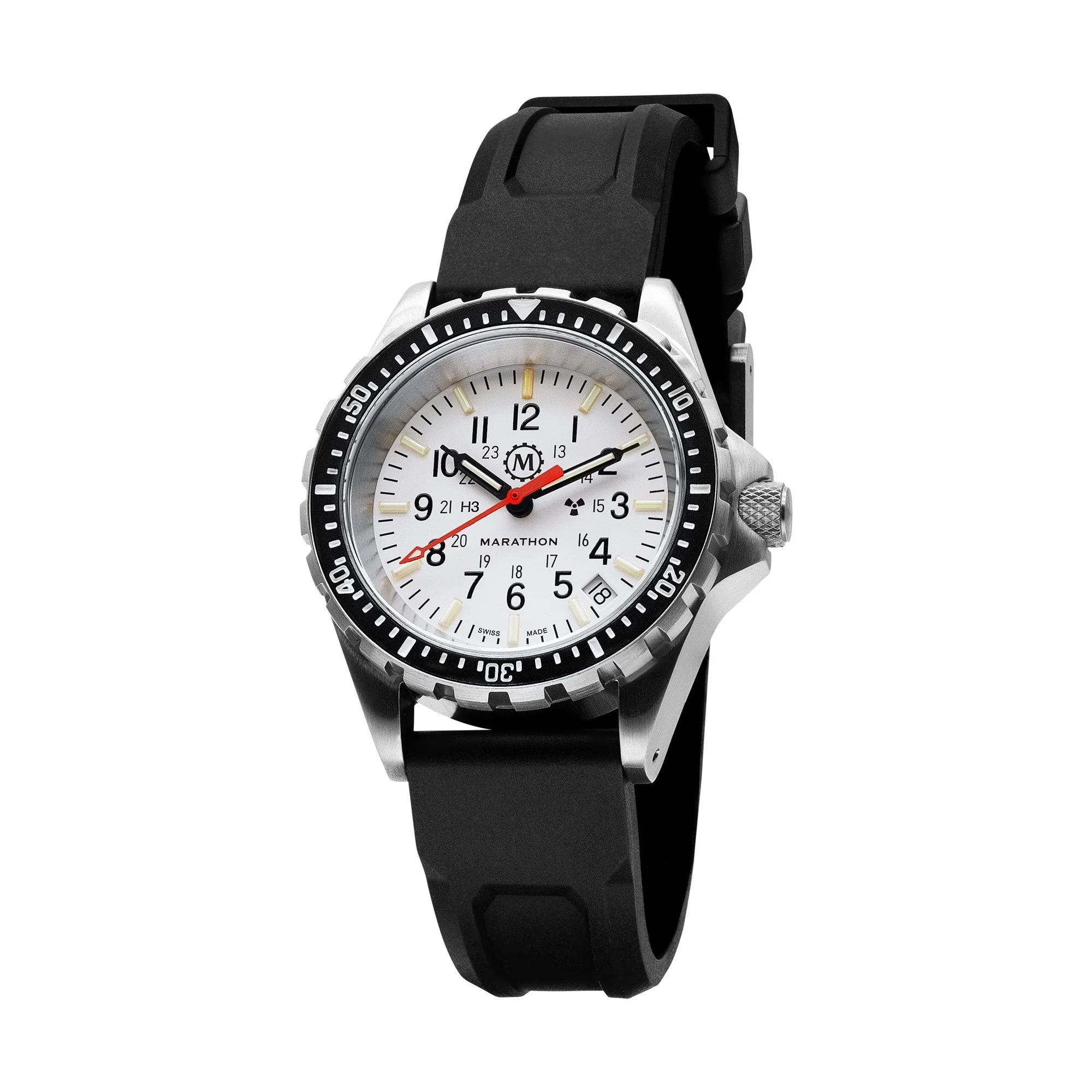 Divers Auto Medium Search and Rescue Quartz White NGM/Rubber | Arctic White Dial - Image 4