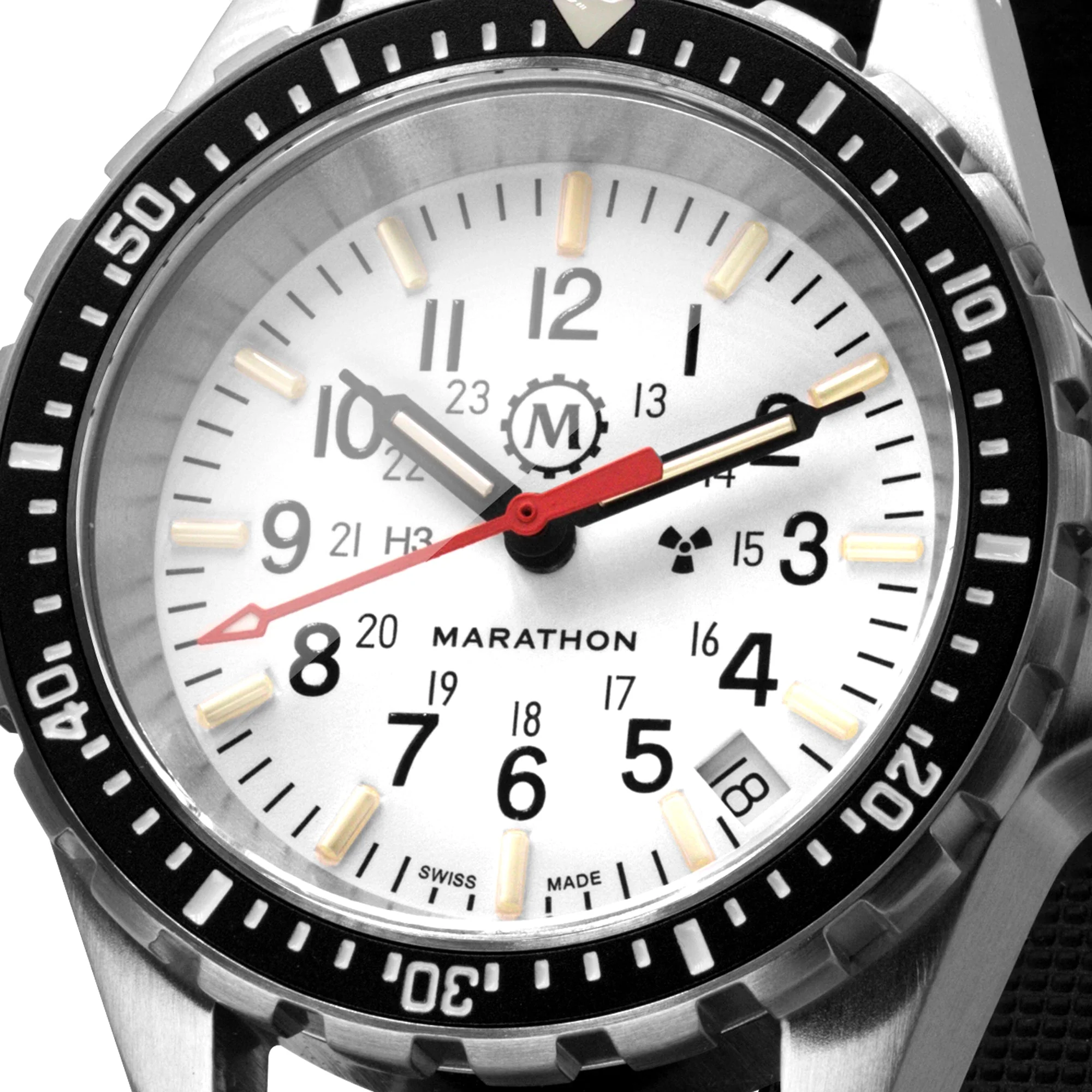 Divers Auto Medium Search and Rescue Quartz White NGM/Rubber | Arctic White Dial - Image 5