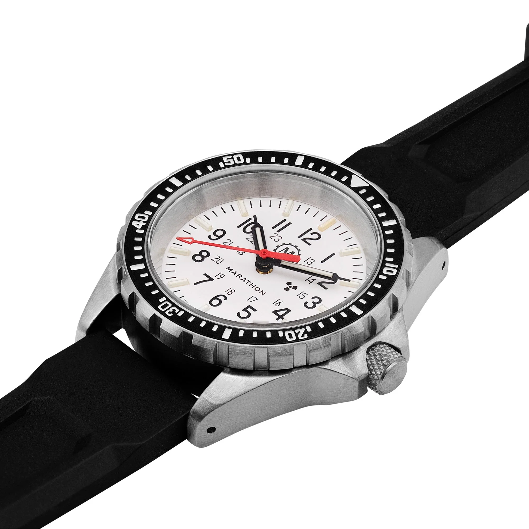 Divers Auto Medium Search and Rescue Quartz White NGM/Rubber | Arctic White Dial - Image 7