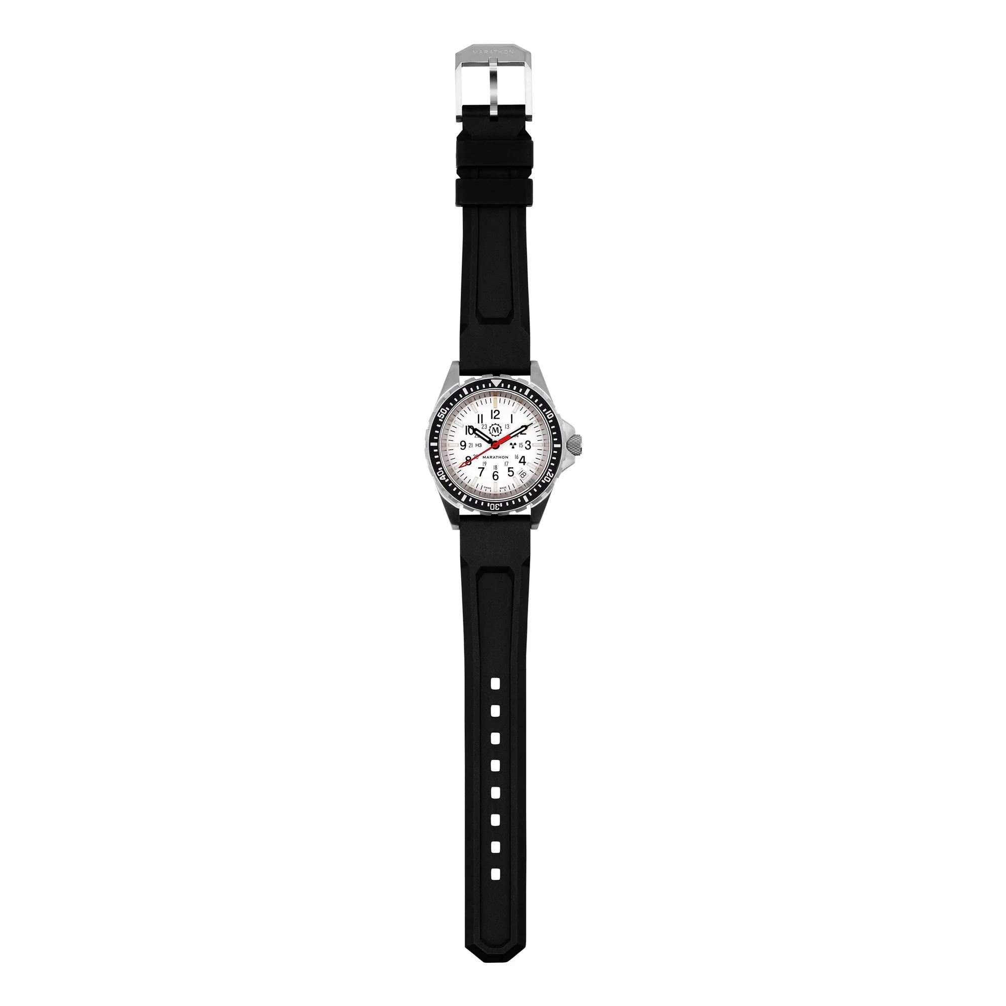 Divers Auto Medium Search and Rescue Quartz White NGM/Rubber | Arctic White Dial - Image 8