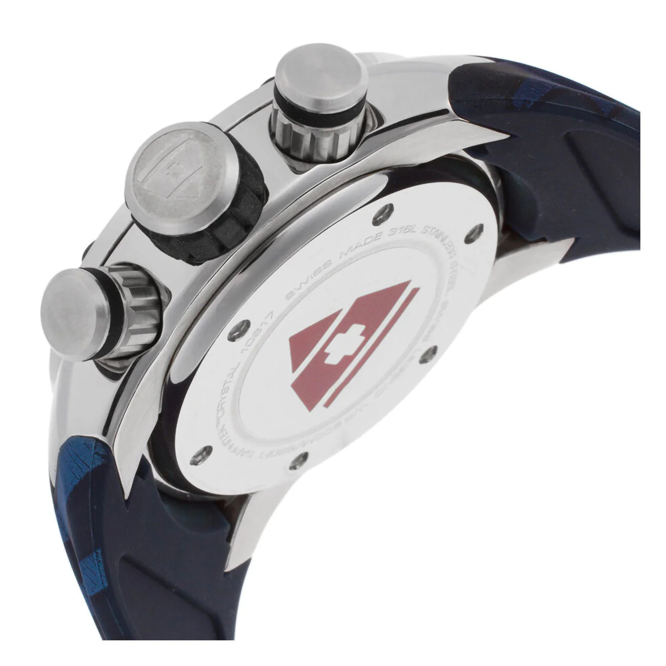 Lionpulse Chronograph Black & Blue / Rubber | Black Dial - Image 3