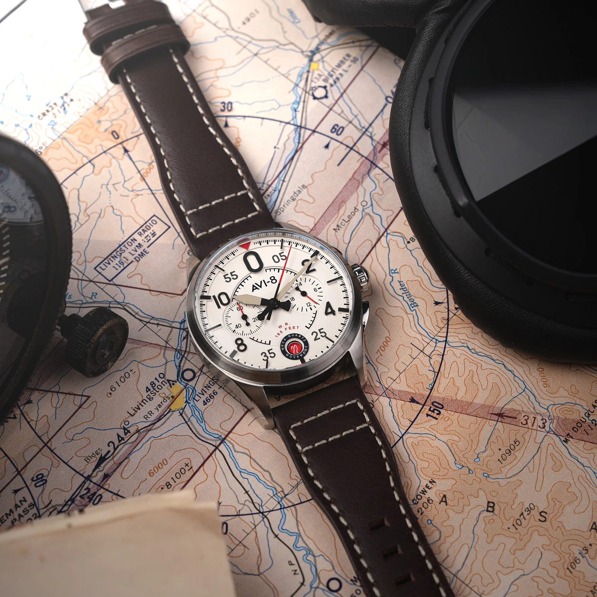 Lock Chronograph White / Leather | White Dial - Image 2
