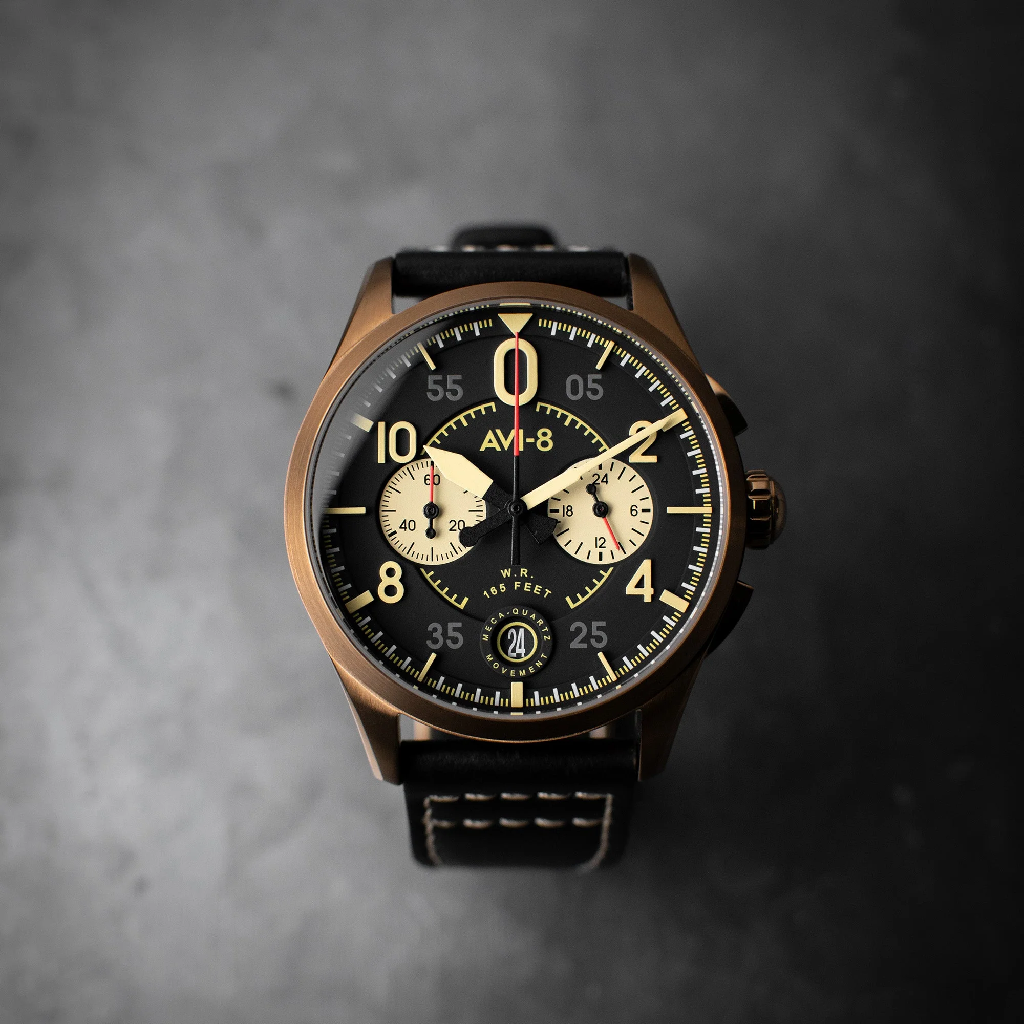 Lock Chronograph Black / Leather | Black Dial - Image 3