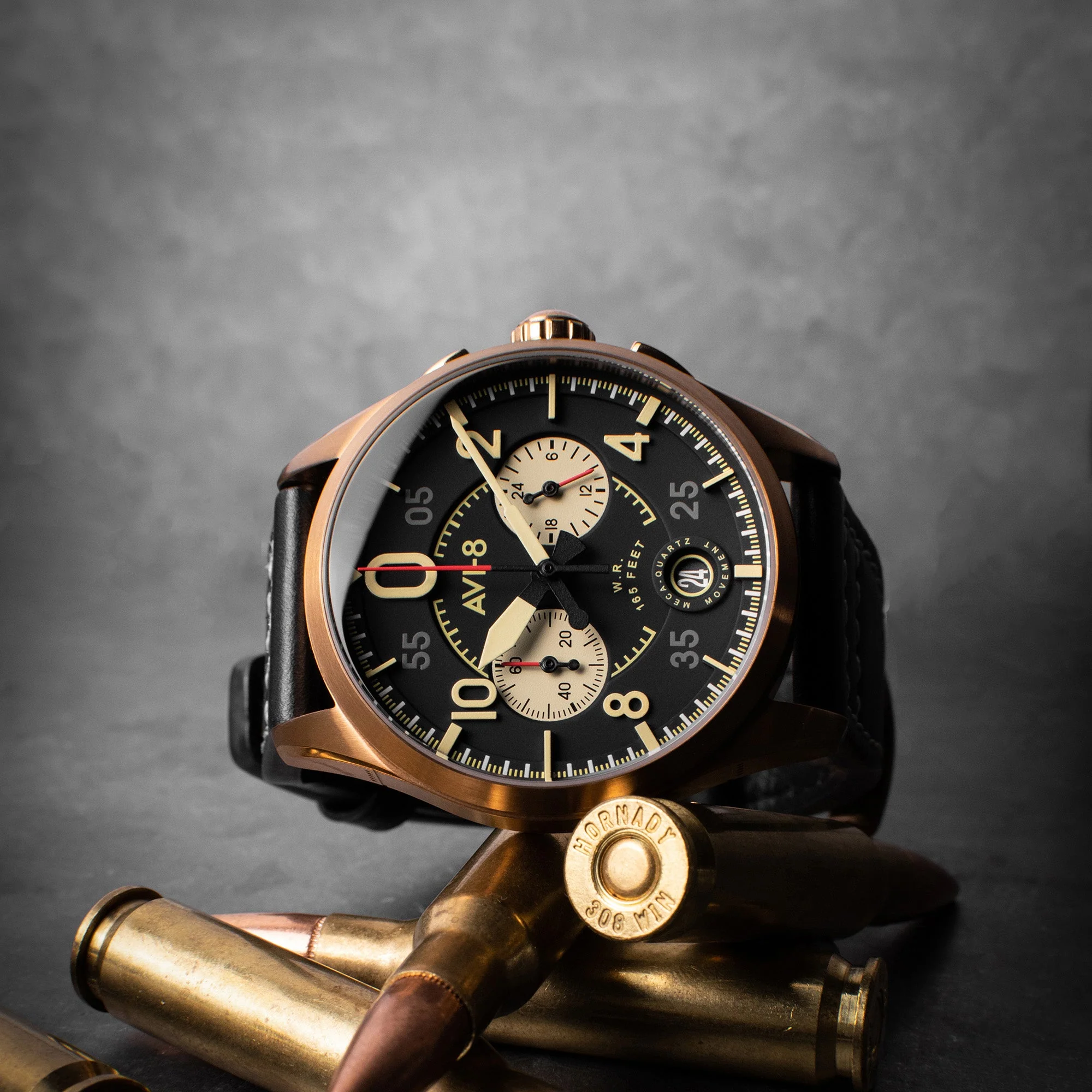 Lock Chronograph Black / Leather | Black Dial - Image 4