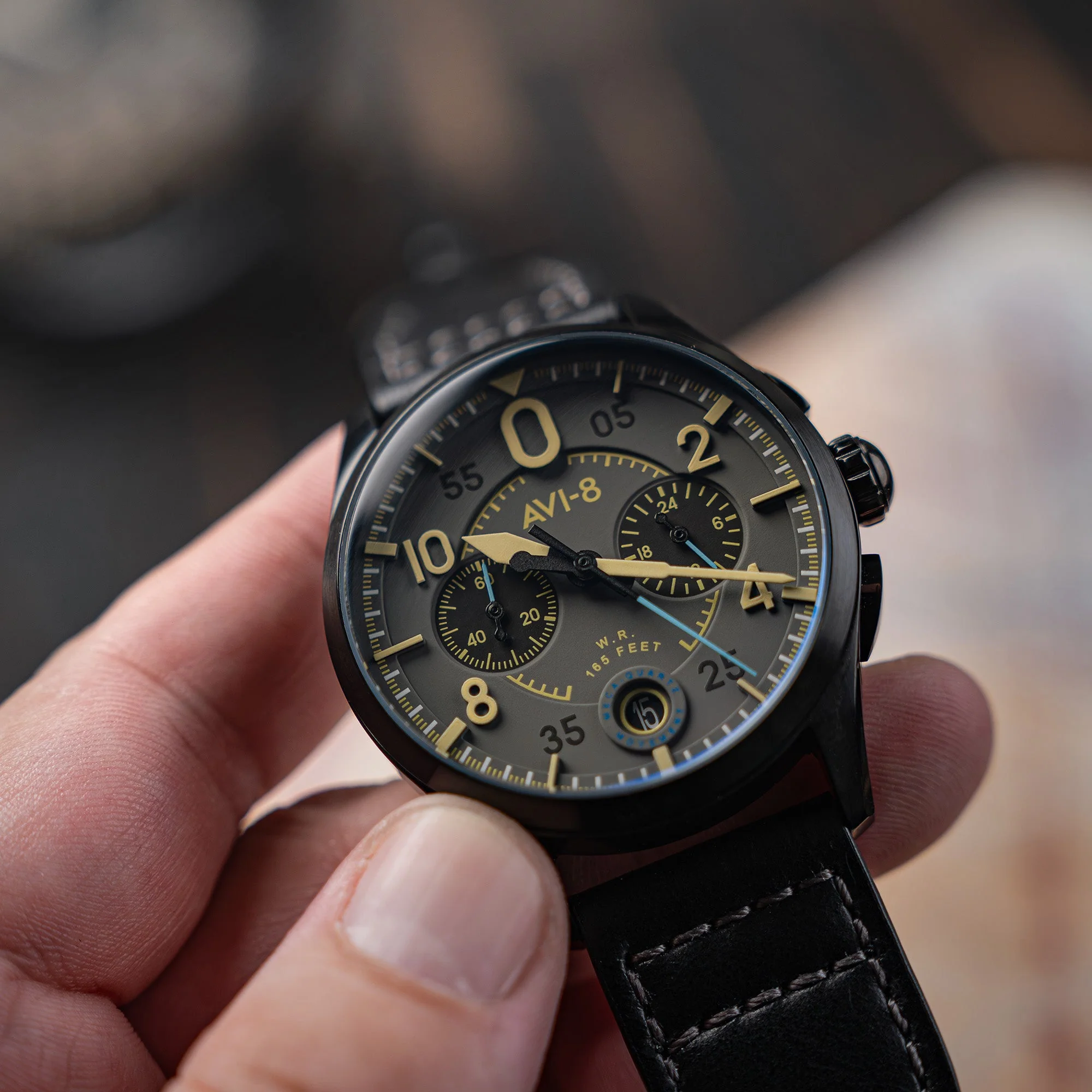 Lock Chronograph Grey / Leather | Grey Dial - Image 4